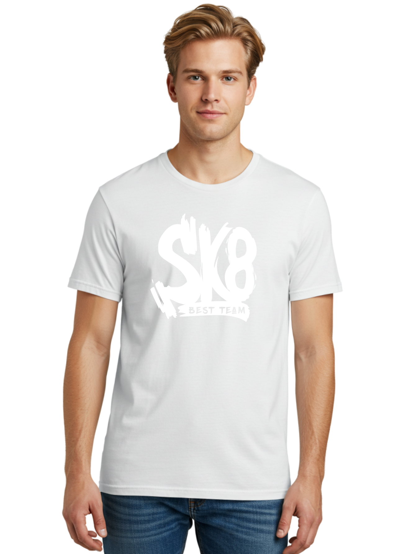 Sk8-Best-Team Men'S Graphic Tee, 100% Cotton, Comfortable Casual Summer Wear, Machine Washable, Action Sports Team Logo, Skateboarding Graphics, Team Spirit, Best Team Logo, Sports Branding, Team Identity, Skate Culture Aac164 22