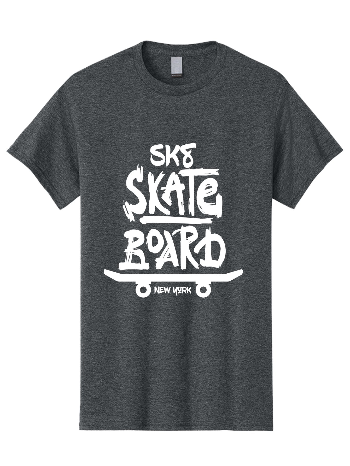 Sk8-Skate-Board Men'S Graphic Tee, 100% Cotton, Comfortable Casual Summer Wear, Machine Washable, Skateboarding Culture, Streetwear Fashion, New York, Urban Lifestyle, Skateboard Graphics, Skate Tricks Aac166 11