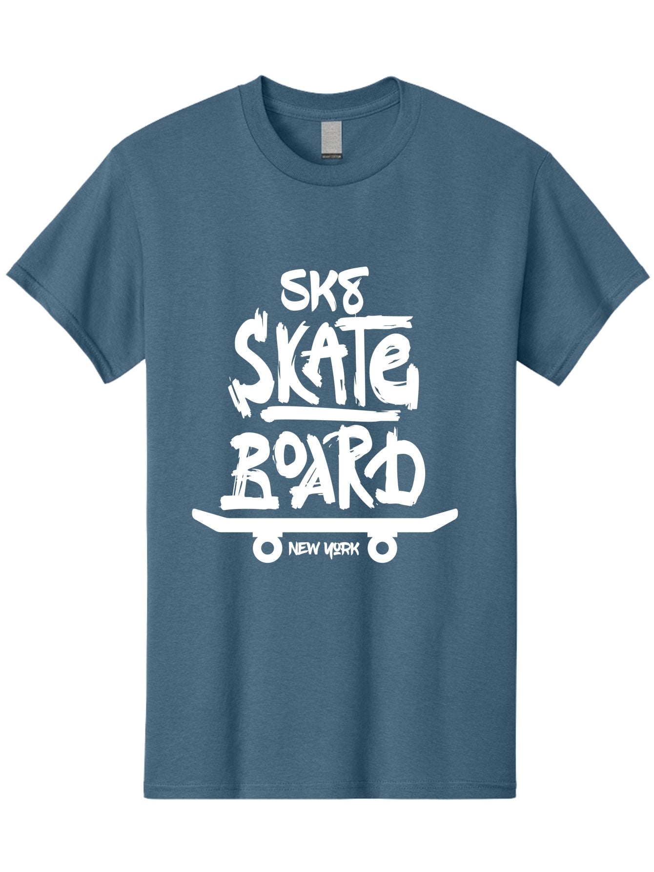Sk8-Skate-Board Men'S Graphic Tee, 100% Cotton, Comfortable Casual Summer Wear, Machine Washable, Skateboarding Culture, Streetwear Fashion, New York, Urban Lifestyle, Skateboard Graphics, Skate Tricks Aac166 8