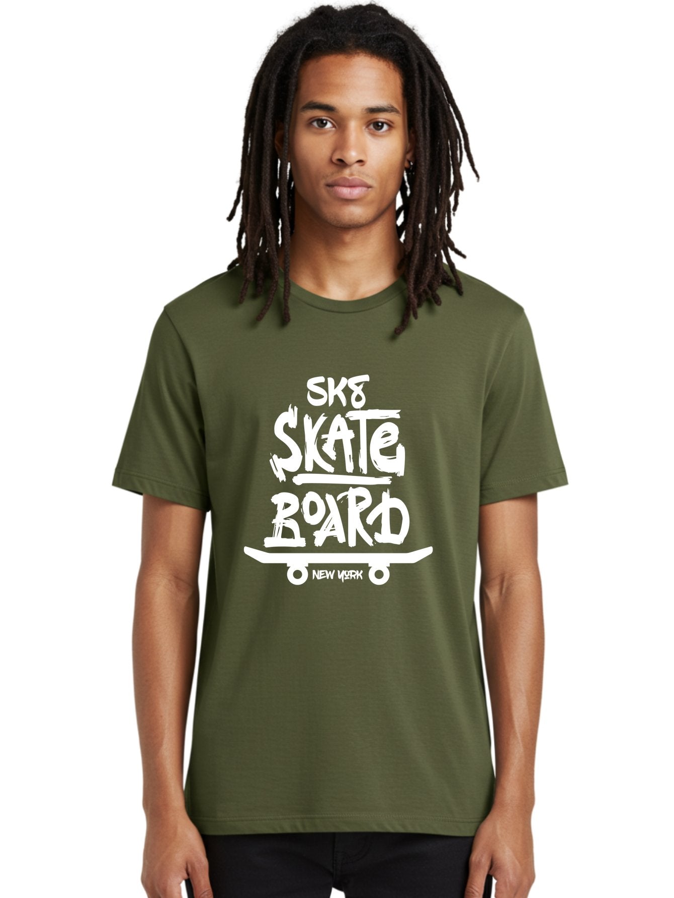 Sk8-Skate-Board Men'S Graphic Tee, 100% Cotton, Comfortable Casual Summer Wear, Machine Washable, Skateboarding Culture, Streetwear Fashion, New York, Urban Lifestyle, Skateboard Graphics, Skate Tricks Aac166 19