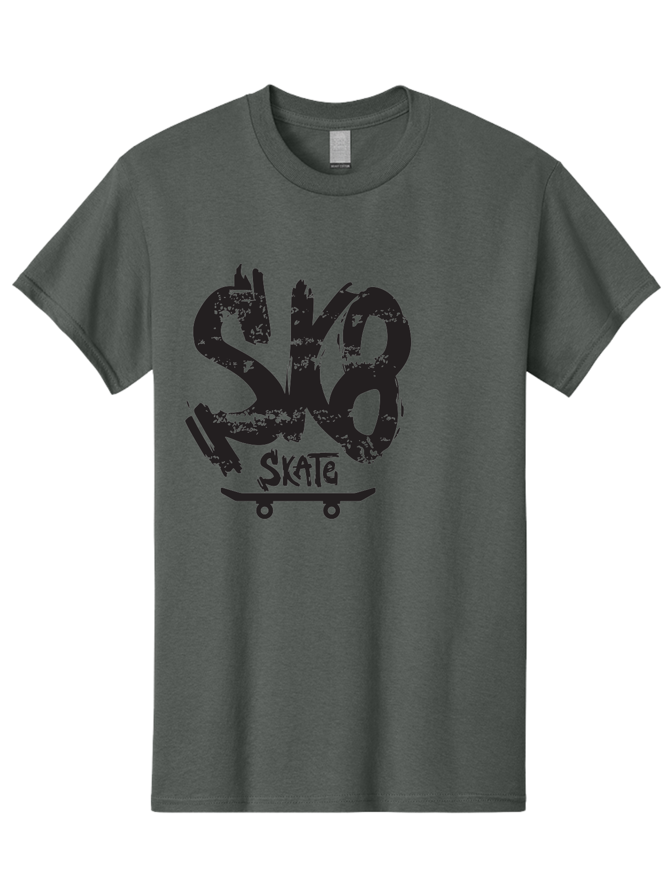 Sk8 Men'S Graphic Tee, 100% Cotton, Comfortable Casual Summer Wear, Machine Washable, Skateboarding Logo, Graffiti Style, Urban Culture, Street Art, Skateboard Graphics, Extreme Sports, Youth Culture, Edgy Design Aac167 13
