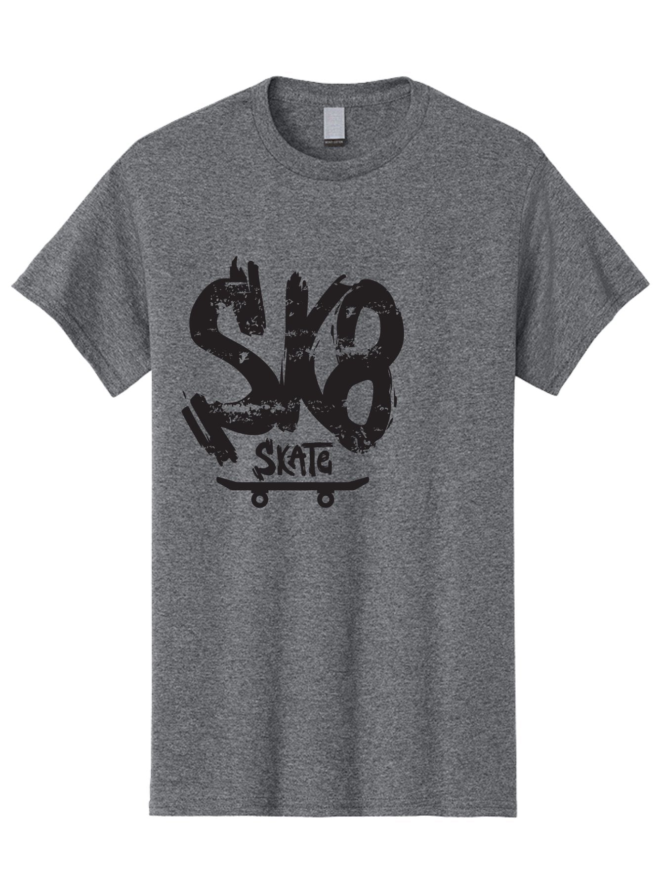 Sk8 Men'S Graphic Tee, 100% Cotton, Comfortable Casual Summer Wear, Machine Washable, Skateboarding Logo, Graffiti Style, Urban Culture, Street Art, Skateboard Graphics, Extreme Sports, Youth Culture, Edgy Design Aac167 10