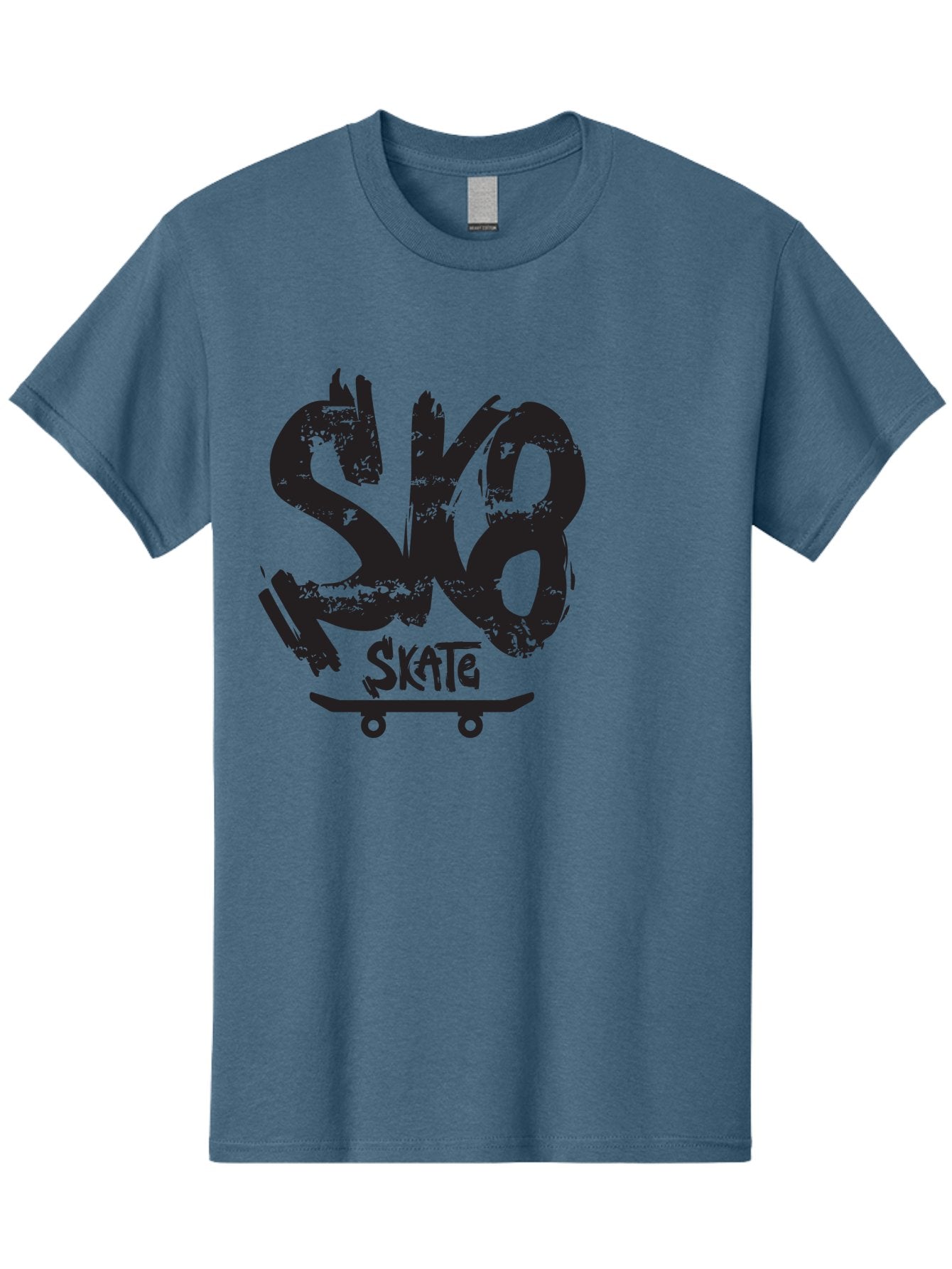 Sk8 Men'S Graphic Tee, 100% Cotton, Comfortable Casual Summer Wear, Machine Washable, Skateboarding Logo, Graffiti Style, Urban Culture, Street Art, Skateboard Graphics, Extreme Sports, Youth Culture, Edgy Design Aac167 13