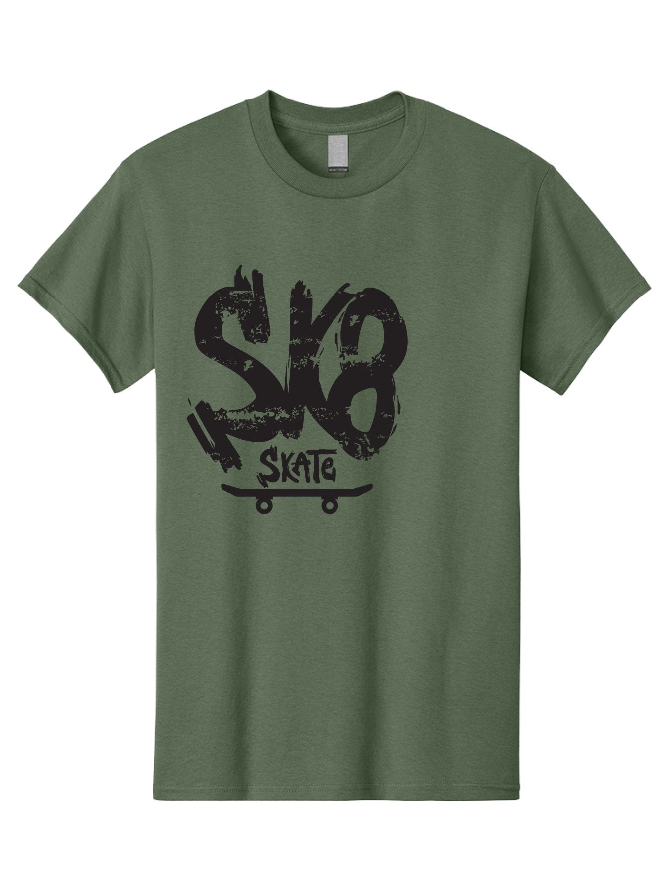 Sk8 Men'S Graphic Tee, 100% Cotton, Comfortable Casual Summer Wear, Machine Washable, Skateboarding Logo, Graffiti Style, Urban Culture, Street Art, Skateboard Graphics, Extreme Sports, Youth Culture, Edgy Design Aac167 11