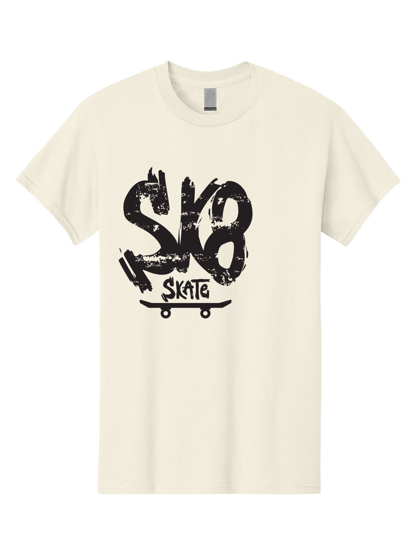 Sk8 Men'S Graphic Tee, 100% Cotton, Comfortable Casual Summer Wear, Machine Washable, Skateboarding Logo, Graffiti Style, Urban Culture, Street Art, Skateboard Graphics, Extreme Sports, Youth Culture, Edgy Design Aac167 12