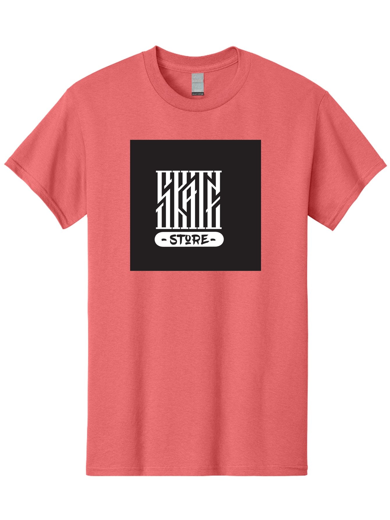 Skate-Store Men'S Graphic Tee, 100% Cotton, Comfortable Casual Summer Wear, Machine Washable, Storefront Branding, Streetwear Apparel, Skat Store, Urban Fashion, Modern Typography, Contemporary Design, Black And White Aesthetic Aac171 10