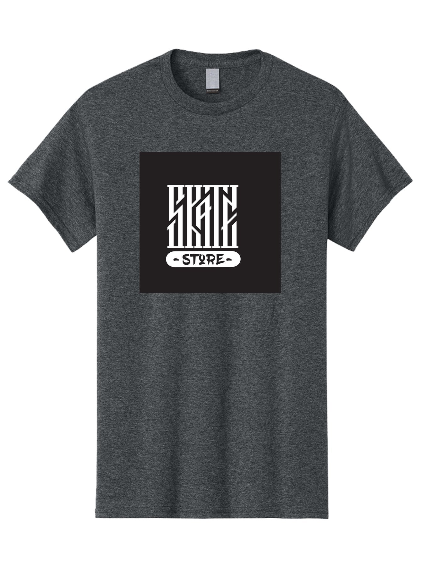 Skate-Store Men'S Graphic Tee, 100% Cotton, Comfortable Casual Summer Wear, Machine Washable, Storefront Branding, Streetwear Apparel, Skat Store, Urban Fashion, Modern Typography, Contemporary Design, Black And White Aesthetic Aac171 5