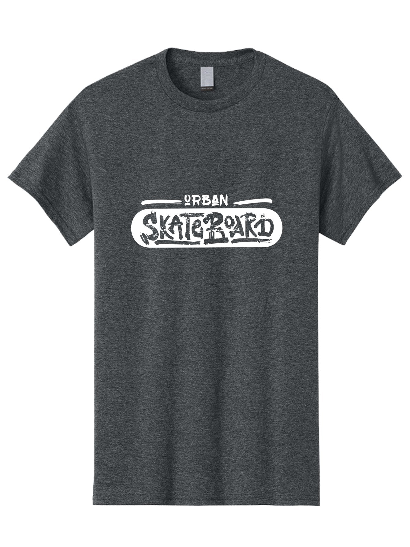 Urban-Skateboard Men'S Graphic Tee, 100% Cotton, Comfortable Casual Summer Wear, Machine Washable, Skateboarding Culture, Urban Lifestyle, Streetwear Fashion, Skateboard Graphics, Graffiti Art, Youth Culture, Skateboarding Community, Aac174 8