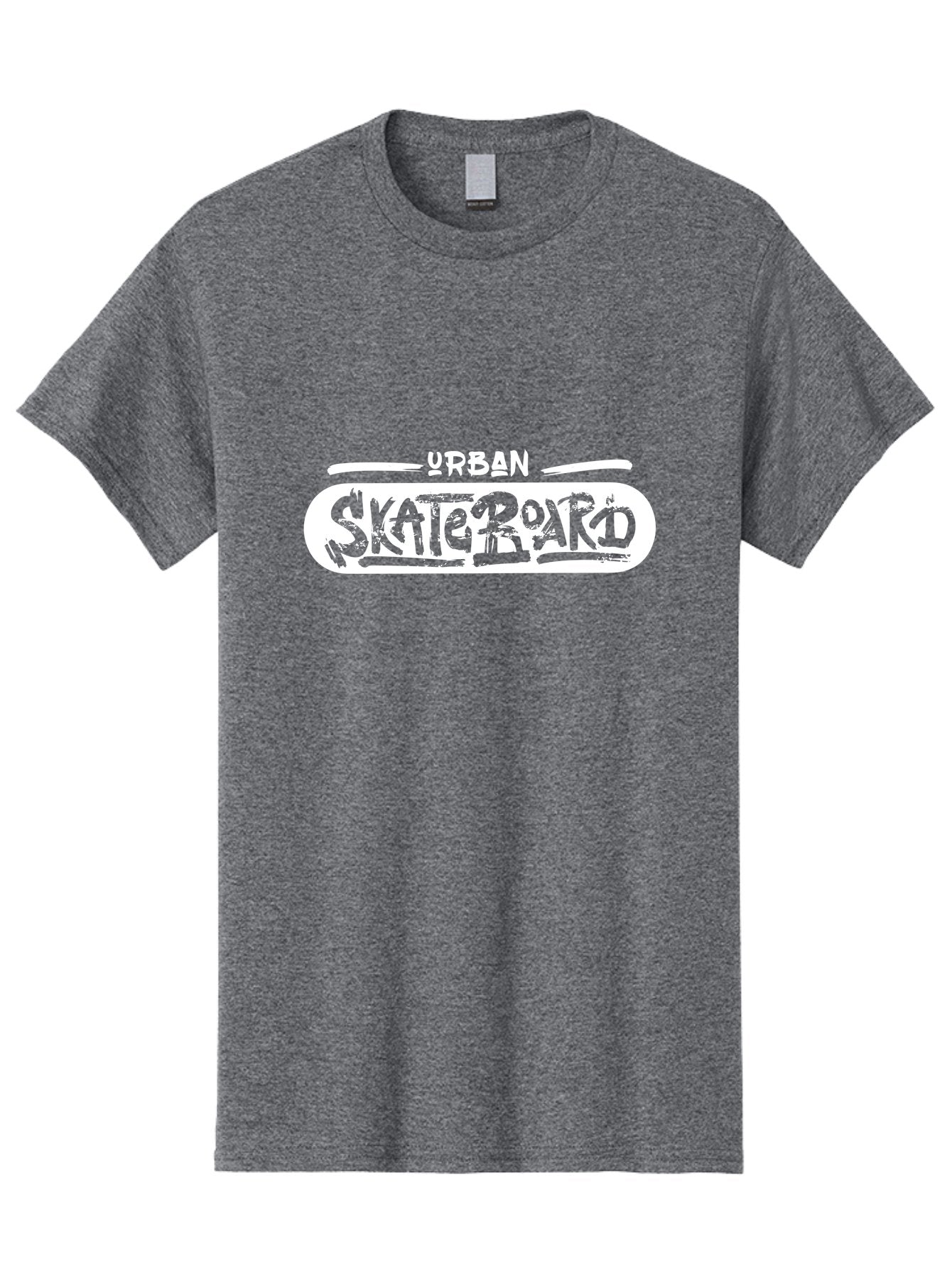 Urban-Skateboard Men'S Graphic Tee, 100% Cotton, Comfortable Casual Summer Wear, Machine Washable, Skateboarding Culture, Urban Lifestyle, Streetwear Fashion, Skateboard Graphics, Graffiti Art, Youth Culture, Skateboarding Community, Aac174 14