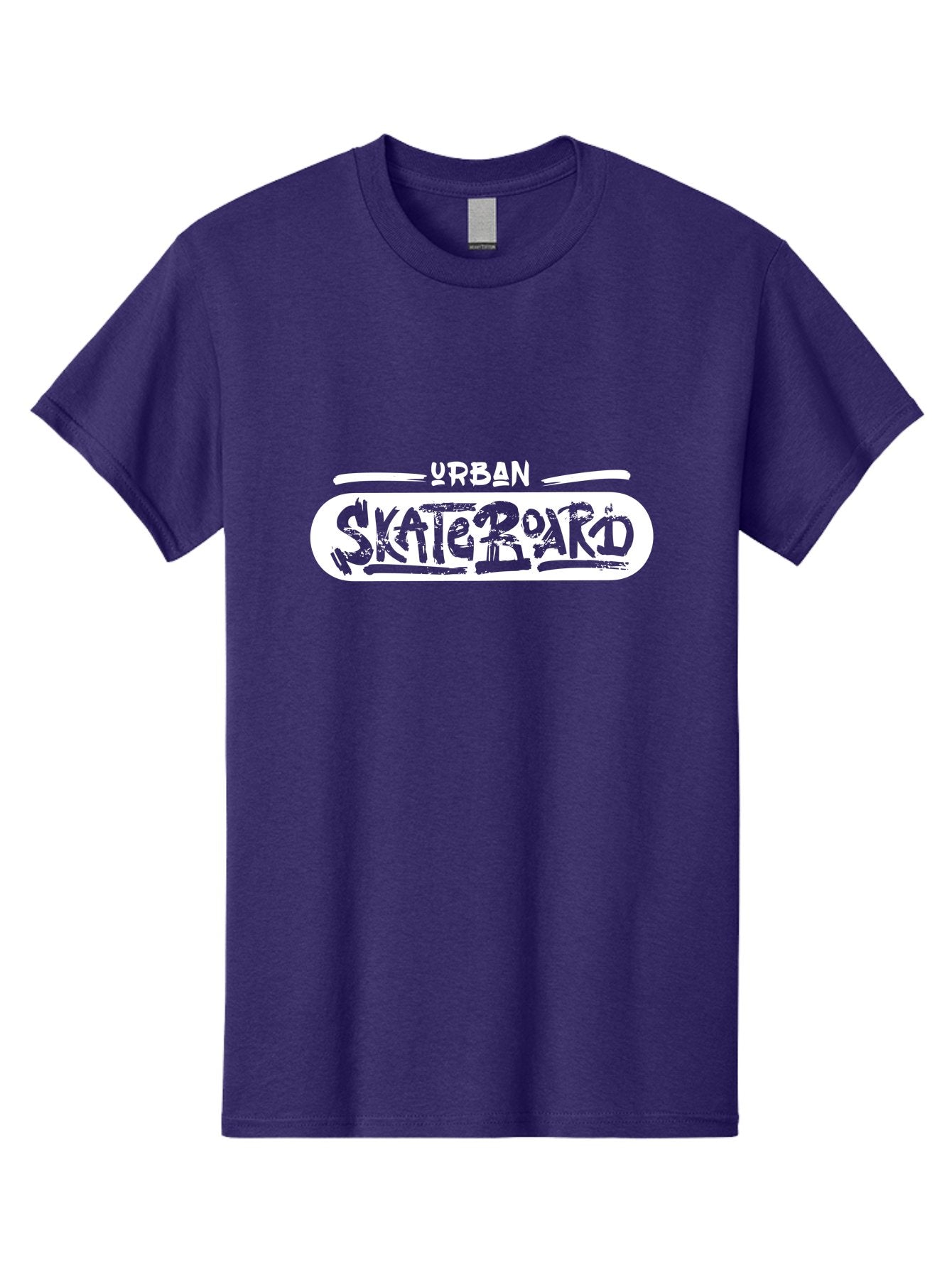 Urban-Skateboard Men'S Graphic Tee, 100% Cotton, Comfortable Casual Summer Wear, Machine Washable, Skateboarding Culture, Urban Lifestyle, Streetwear Fashion, Skateboard Graphics, Graffiti Art, Youth Culture, Skateboarding Community, Aac174 15