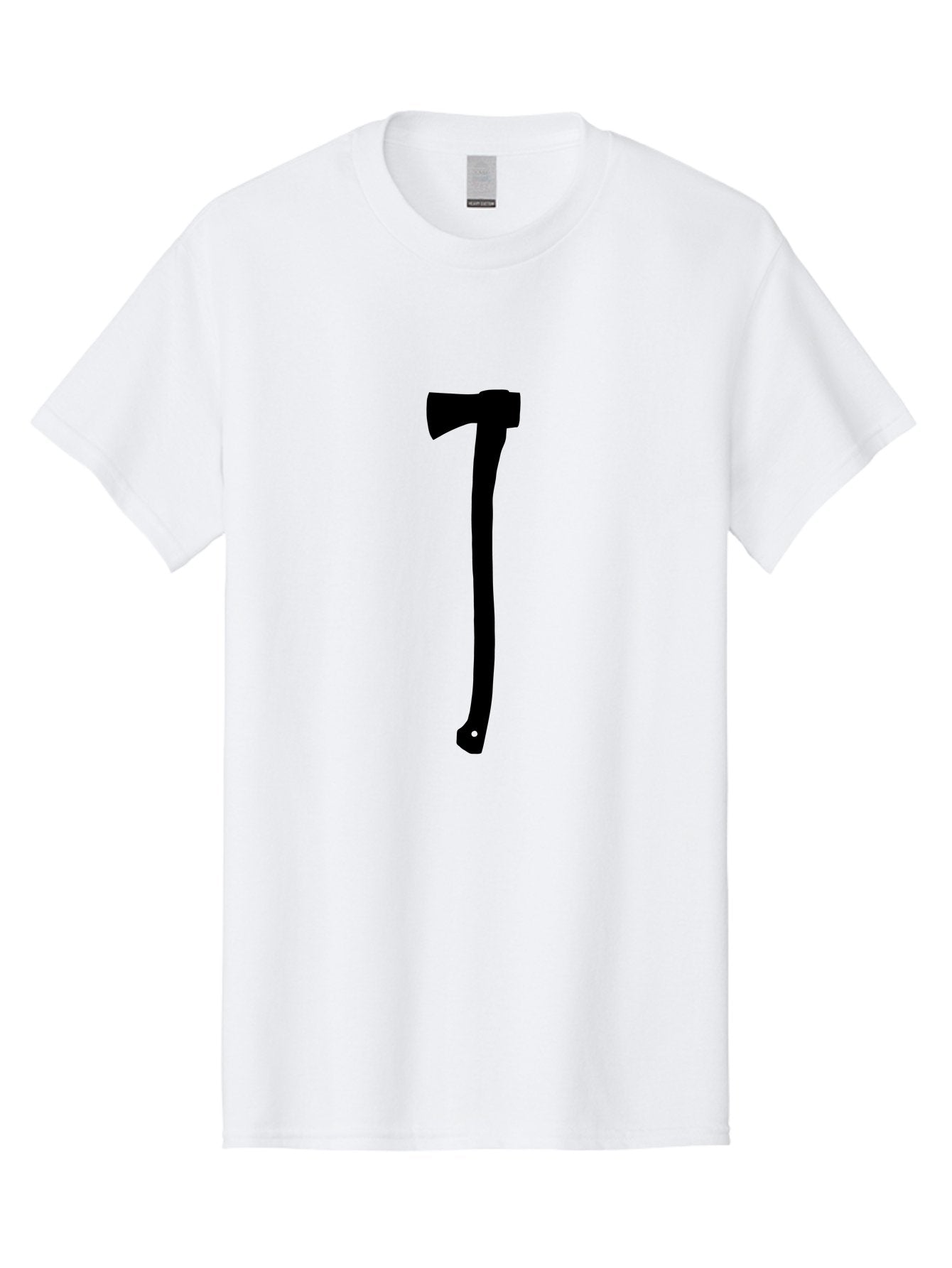 Axe Men'S Graphic Tee, 100% Cotton, Comfortable Casual Summer Wear, Machine Washable, Axe Silhouette, Black Axe, Hatchet Symbol, Lumberjack Tool, Chopping Axe, Camping Gear, Outdoor Equipment, Wilderness Survival Aac176 12