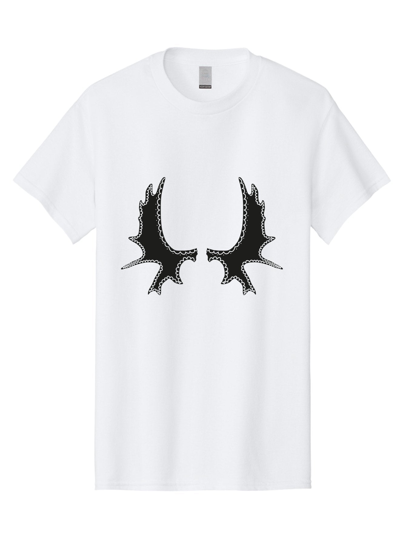 Bat-Wings Men'S Graphic Tee, 100% Cotton, Comfortable Casual Summer Wear, Machine Washable, Bat Wings, Dark Silhouette, Spooky Atmosphere, Gothic Design, Fantasy Creatures, Mysterious Shapes, Symmetrical Art, Eerie Graphics, Winged Creatures Aac177 13