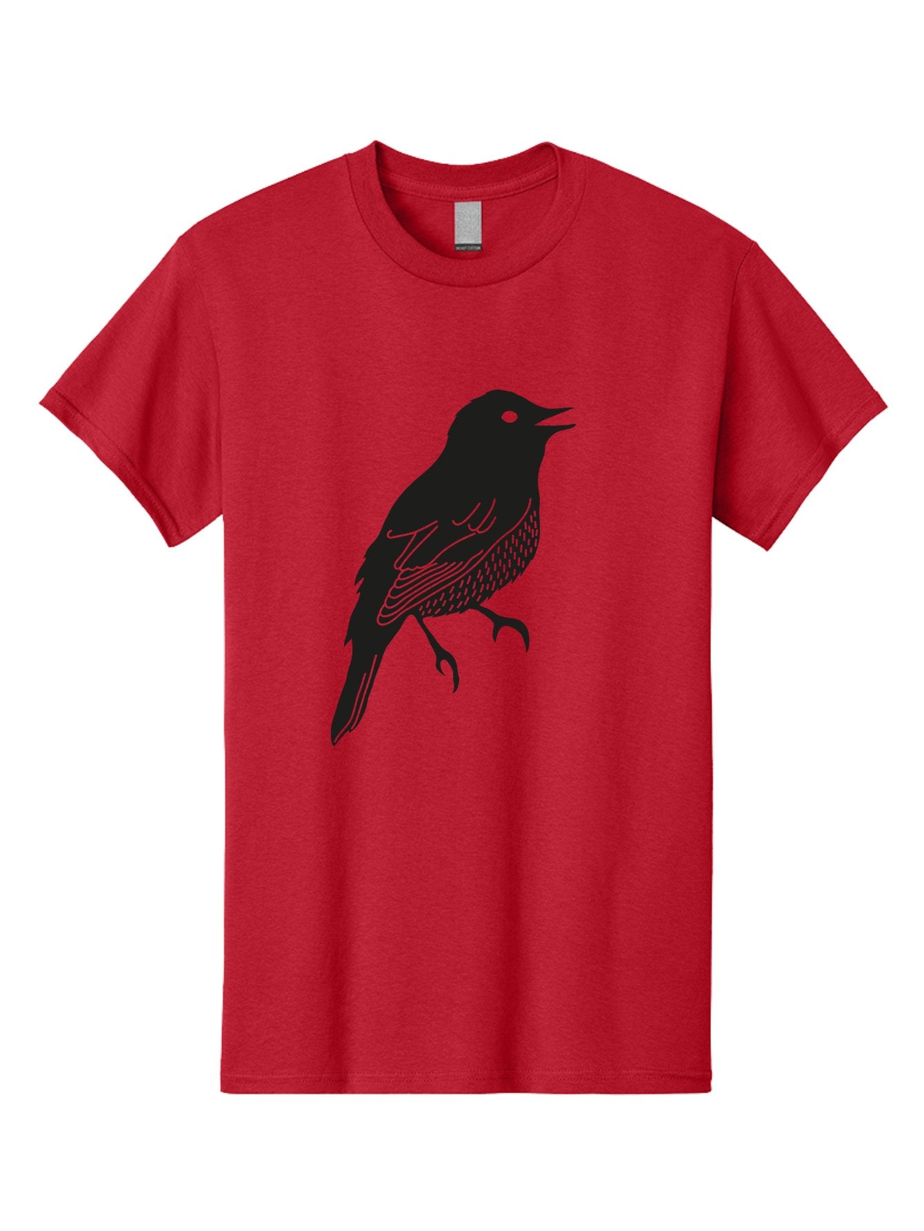 Bird-Silhouette-1 Men'S Graphic Tee, 100% Cotton, Comfortable Casual Summer Wear, Machine Washable, Silhouette Of A Bird, Bird In Flight, Graphic Illustration, Wildlife Art, Nature Design, Feathered Friend, Bird Watching Aac181 12