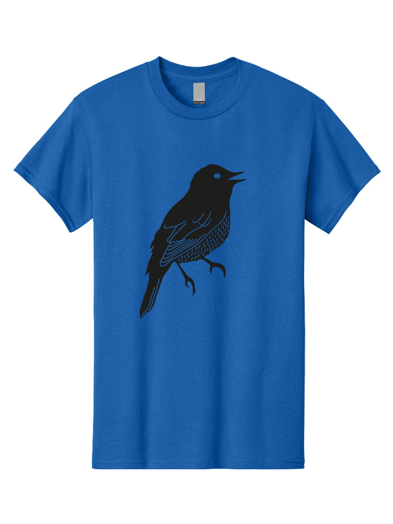 Bird-Silhouette-1 Men'S Graphic Tee, 100% Cotton, Comfortable Casual Summer Wear, Machine Washable, Silhouette Of A Bird, Bird In Flight, Graphic Illustration, Wildlife Art, Nature Design, Feathered Friend, Bird Watching Aac181 15