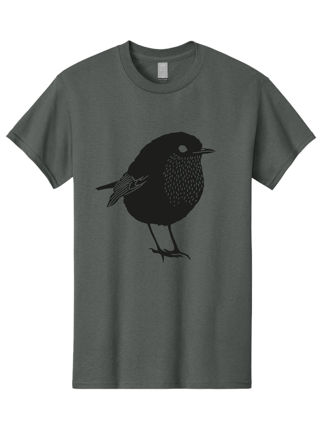 Bird-Silhouette-3 Men'S Graphic Tee, 100% Cotton, Comfortable Casual Summer Wear, Machine Washable, Black Bird Silhouette, Minimalist Design, Bird Illustration, Simple Art, Wildlife Graphic, Modern Illustration, Small Bird, Black Feathers Aac183 12