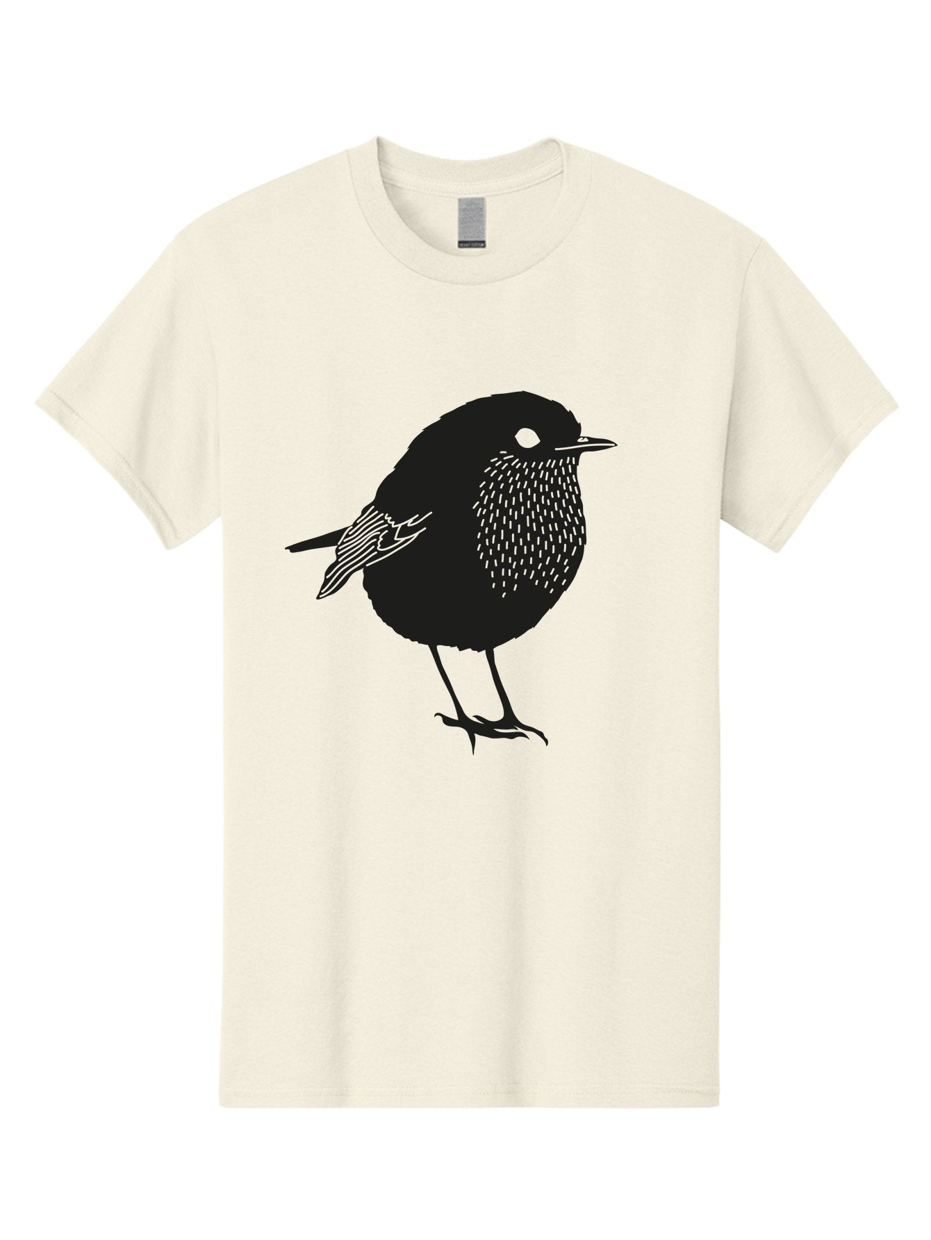 Bird-Silhouette-3 Men'S Graphic Tee, 100% Cotton, Comfortable Casual Summer Wear, Machine Washable, Black Bird Silhouette, Minimalist Design, Bird Illustration, Simple Art, Wildlife Graphic, Modern Illustration, Small Bird, Black Feathers Aac183