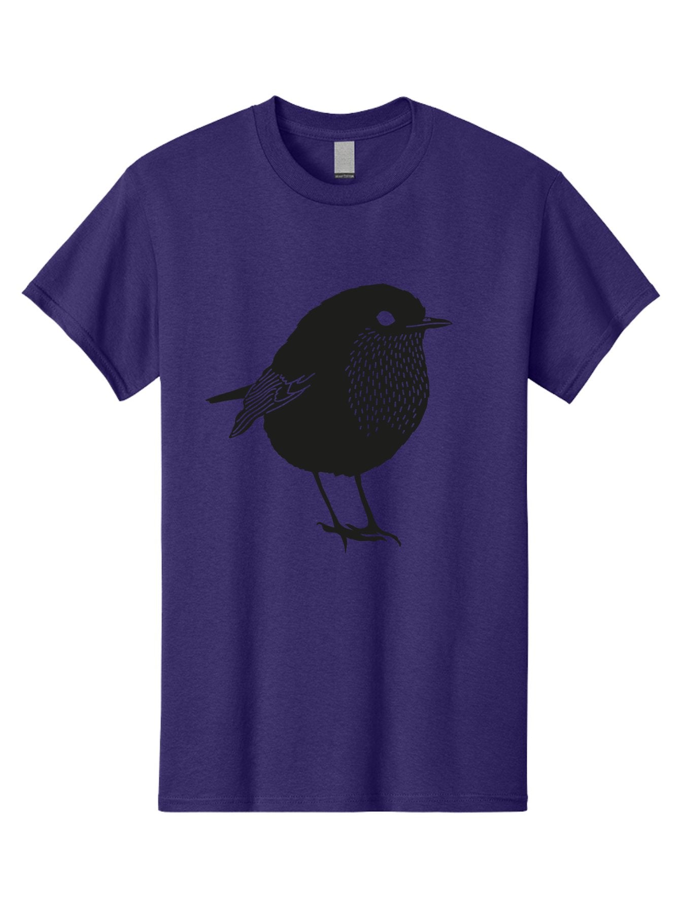 Bird-Silhouette-3 Men'S Graphic Tee, 100% Cotton, Comfortable Casual Summer Wear, Machine Washable, Black Bird Silhouette, Minimalist Design, Bird Illustration, Simple Art, Wildlife Graphic, Modern Illustration, Small Bird, Black Feathers Aac183 6