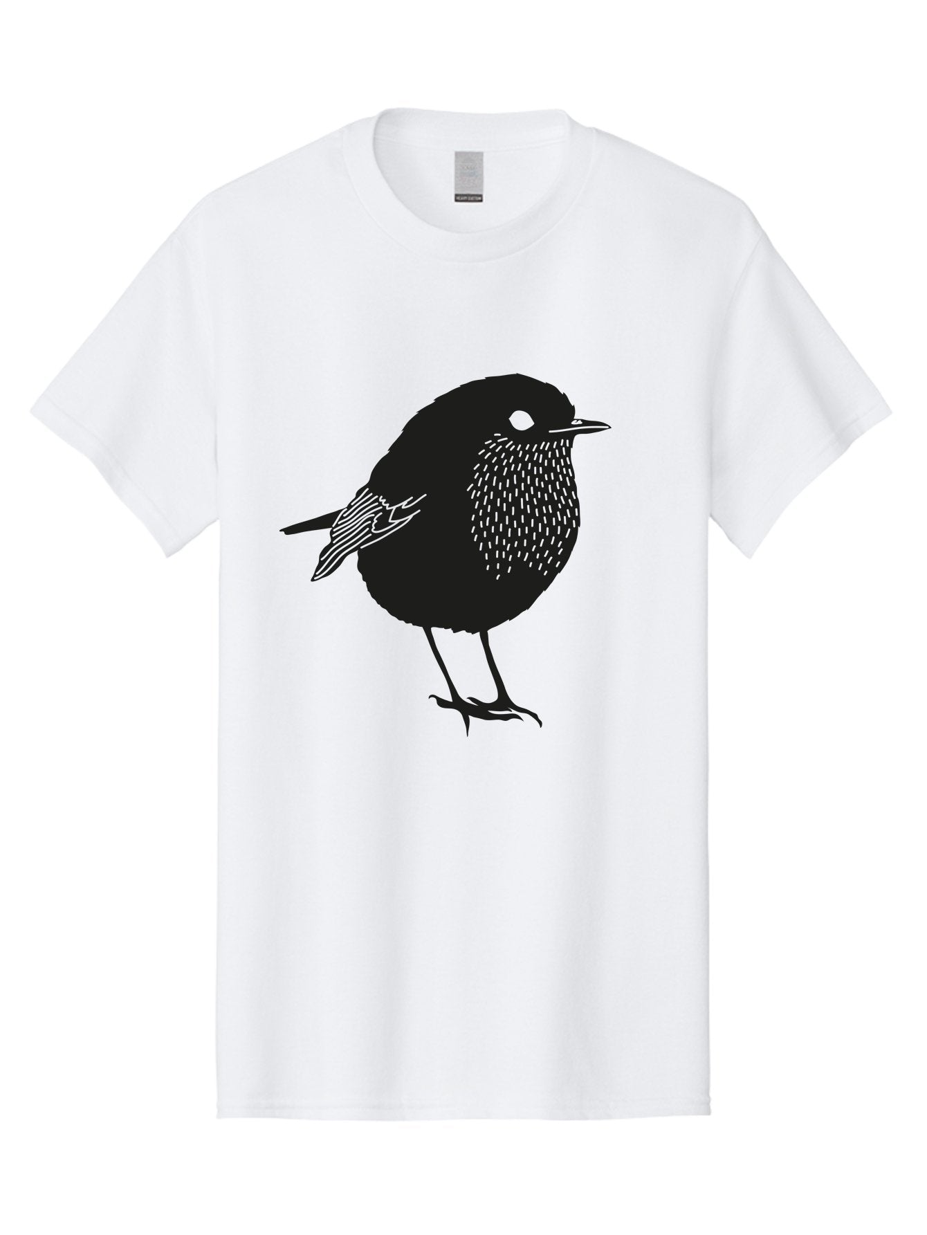 Bird-Silhouette-3 Men'S Graphic Tee, 100% Cotton, Comfortable Casual Summer Wear, Machine Washable, Black Bird Silhouette, Minimalist Design, Bird Illustration, Simple Art, Wildlife Graphic, Modern Illustration, Small Bird, Black Feathers Aac183 13