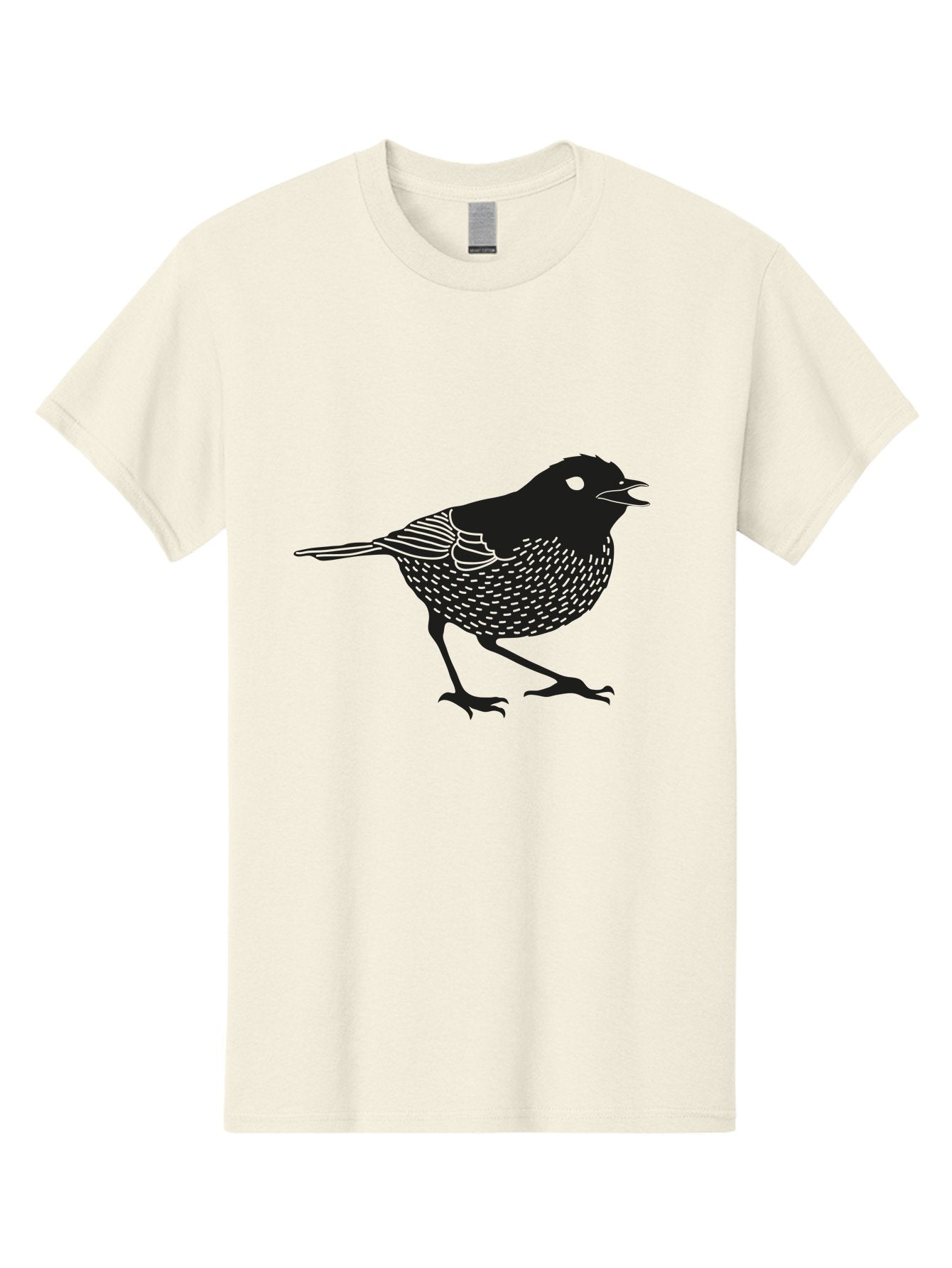 Bird-Silhouette Men'S Graphic Tee, 100% Cotton, Comfortable Casual Summer Wear, Machine Washable, Black Bird Silhouette, Graphic Illustration, Bird In Flight, Wildlife Art, Minimalist Design, Birdwatching, Ornithology Aac184 9