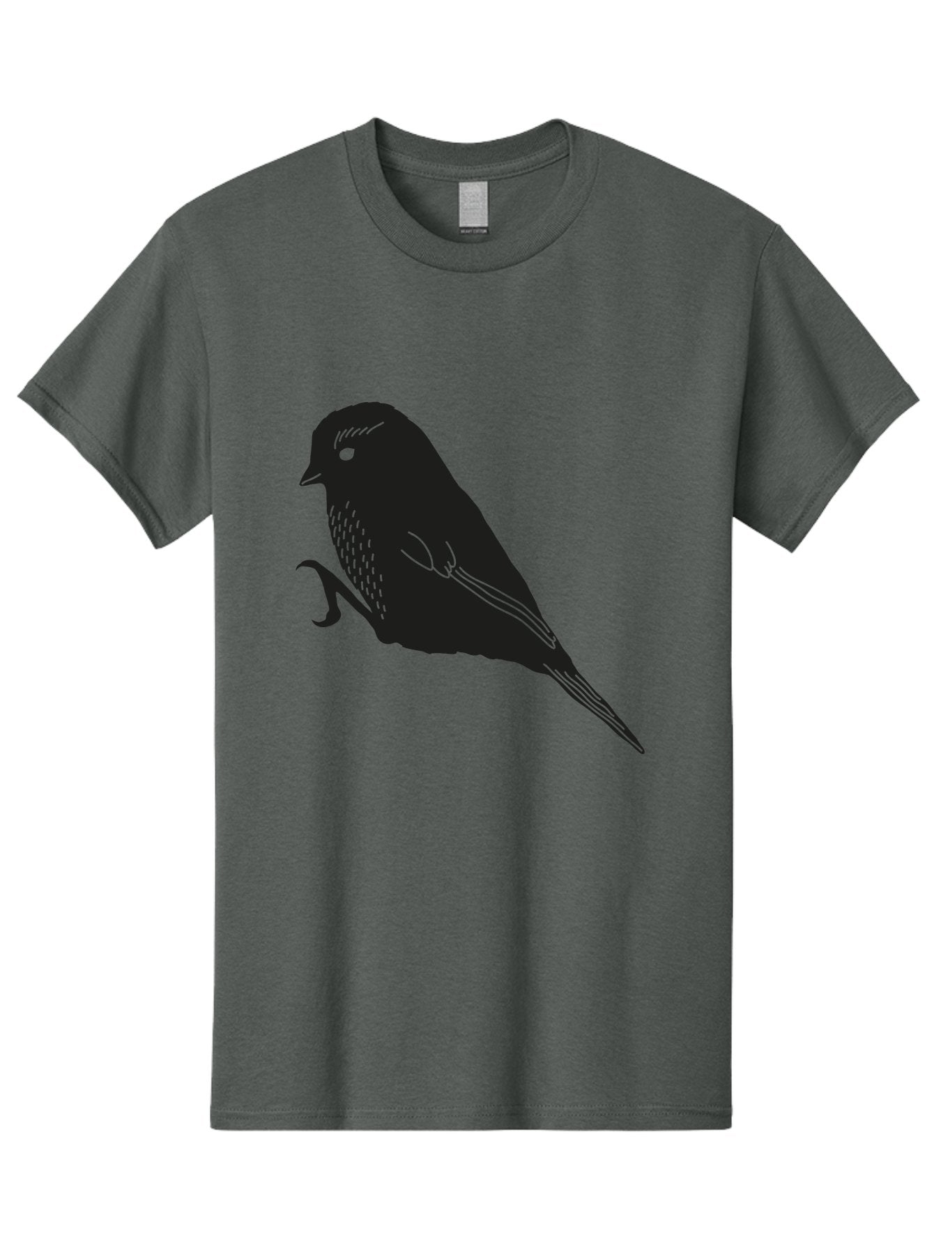 Bird Men'S Graphic Tee, 100% Cotton, Comfortable Casual Summer Wear, Machine Washable, Bird Silhouette, Sparrow Design, Simple Graphics, Minimalist Art, Avian Illustration, Wildlife Iconography, Feathered Friend Aac186 12
