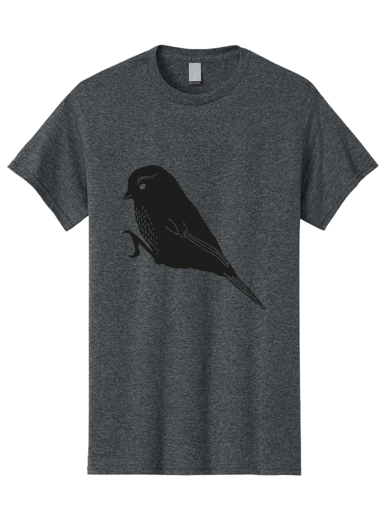 Bird Men'S Graphic Tee, 100% Cotton, Comfortable Casual Summer Wear, Machine Washable, Bird Silhouette, Sparrow Design, Simple Graphics, Minimalist Art, Avian Illustration, Wildlife Iconography, Feathered Friend Aac186 5