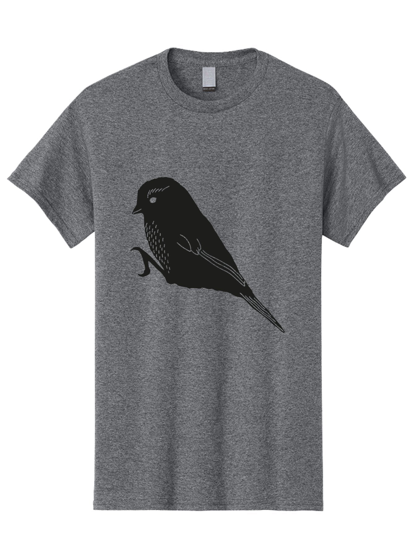 Bird Men'S Graphic Tee, 100% Cotton, Comfortable Casual Summer Wear, Machine Washable, Bird Silhouette, Sparrow Design, Simple Graphics, Minimalist Art, Avian Illustration, Wildlife Iconography, Feathered Friend Aac186 14