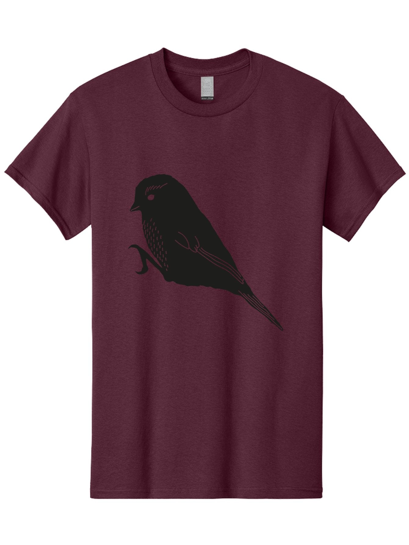 Bird Men'S Graphic Tee, 100% Cotton, Comfortable Casual Summer Wear, Machine Washable, Bird Silhouette, Sparrow Design, Simple Graphics, Minimalist Art, Avian Illustration, Wildlife Iconography, Feathered Friend Aac186 11