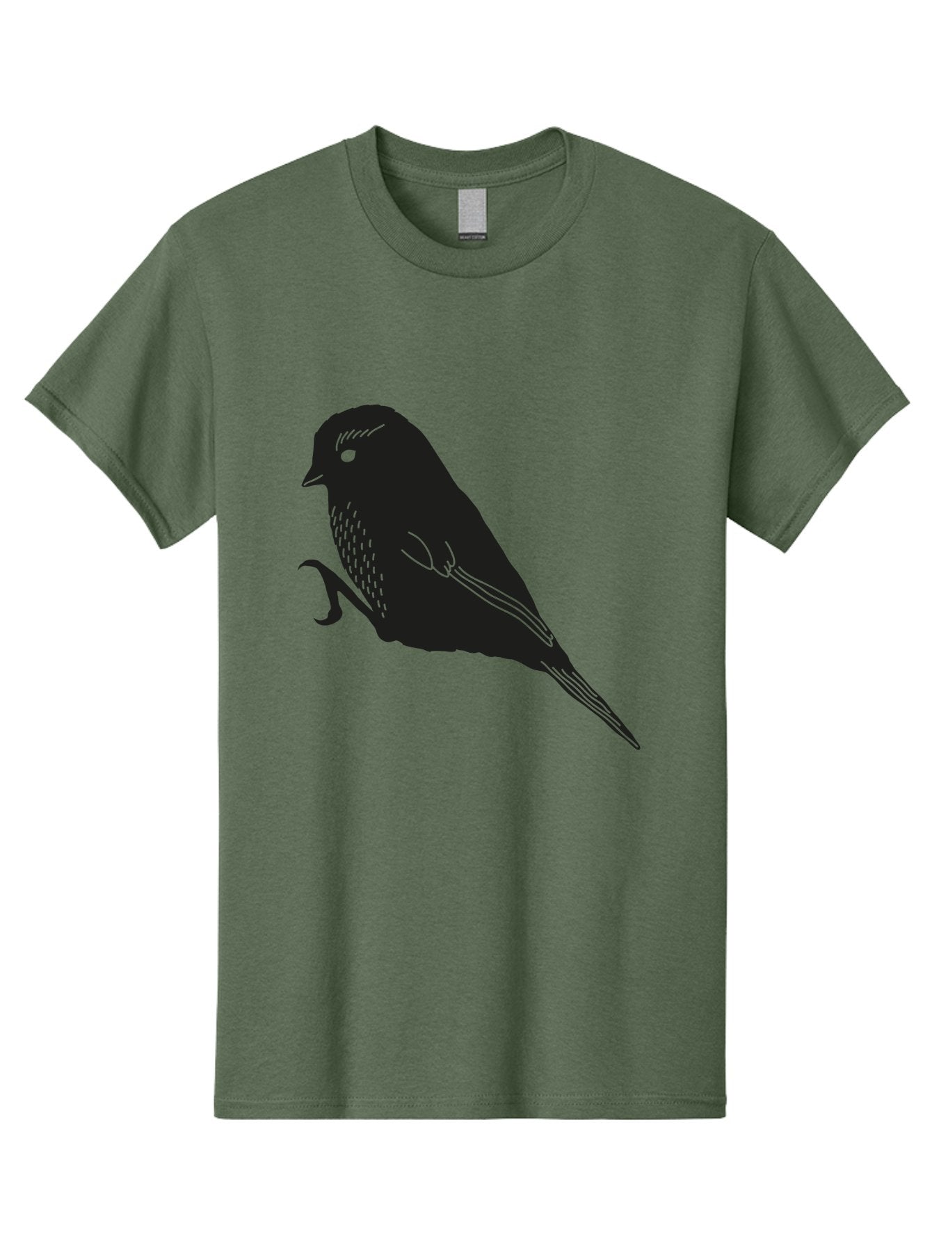Bird Men'S Graphic Tee, 100% Cotton, Comfortable Casual Summer Wear, Machine Washable, Bird Silhouette, Sparrow Design, Simple Graphics, Minimalist Art, Avian Illustration, Wildlife Iconography, Feathered Friend Aac186 4