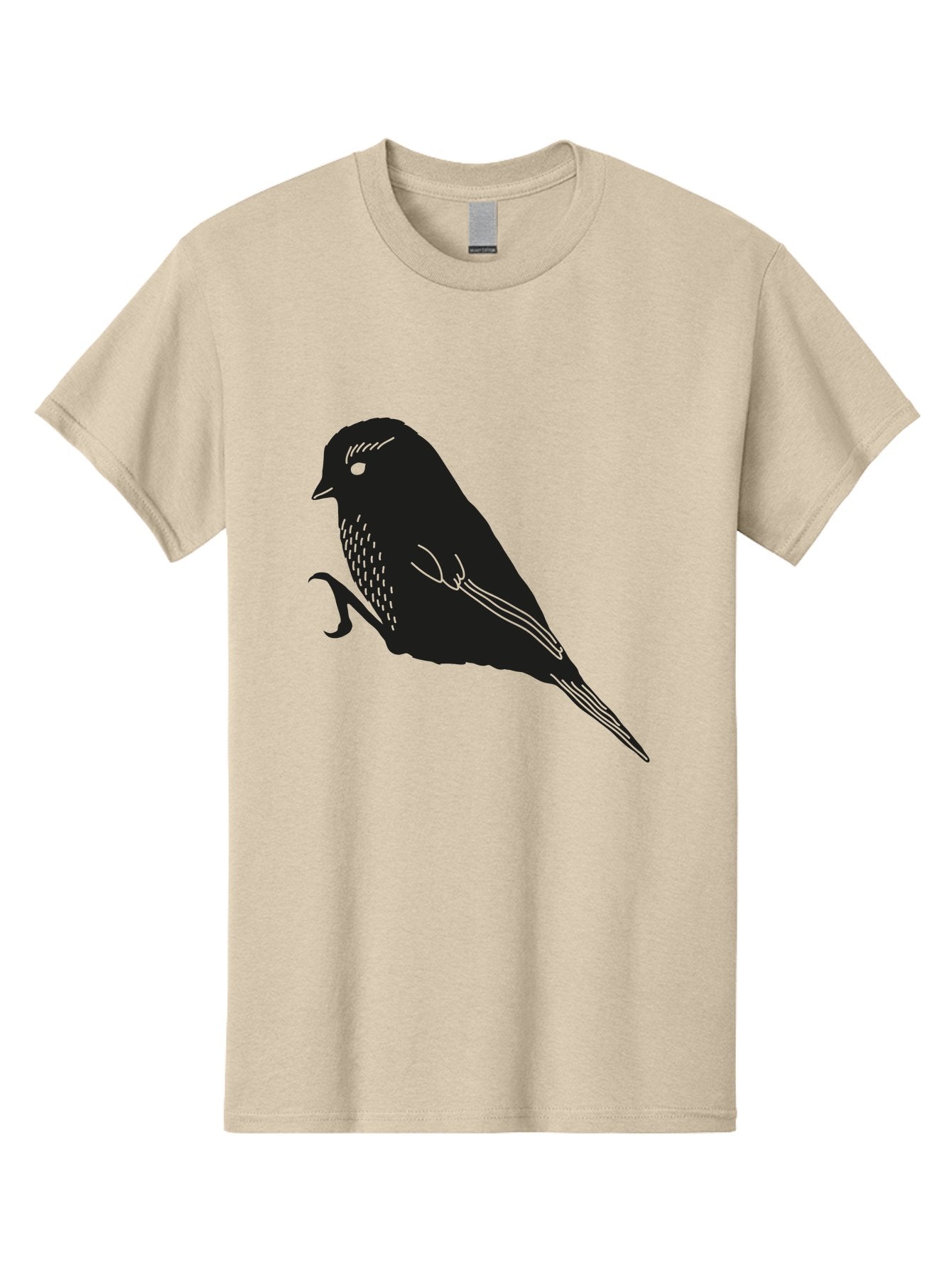 Bird Men'S Graphic Tee, 100% Cotton, Comfortable Casual Summer Wear, Machine Washable, Bird Silhouette, Sparrow Design, Simple Graphics, Minimalist Art, Avian Illustration, Wildlife Iconography, Feathered Friend Aac186 7