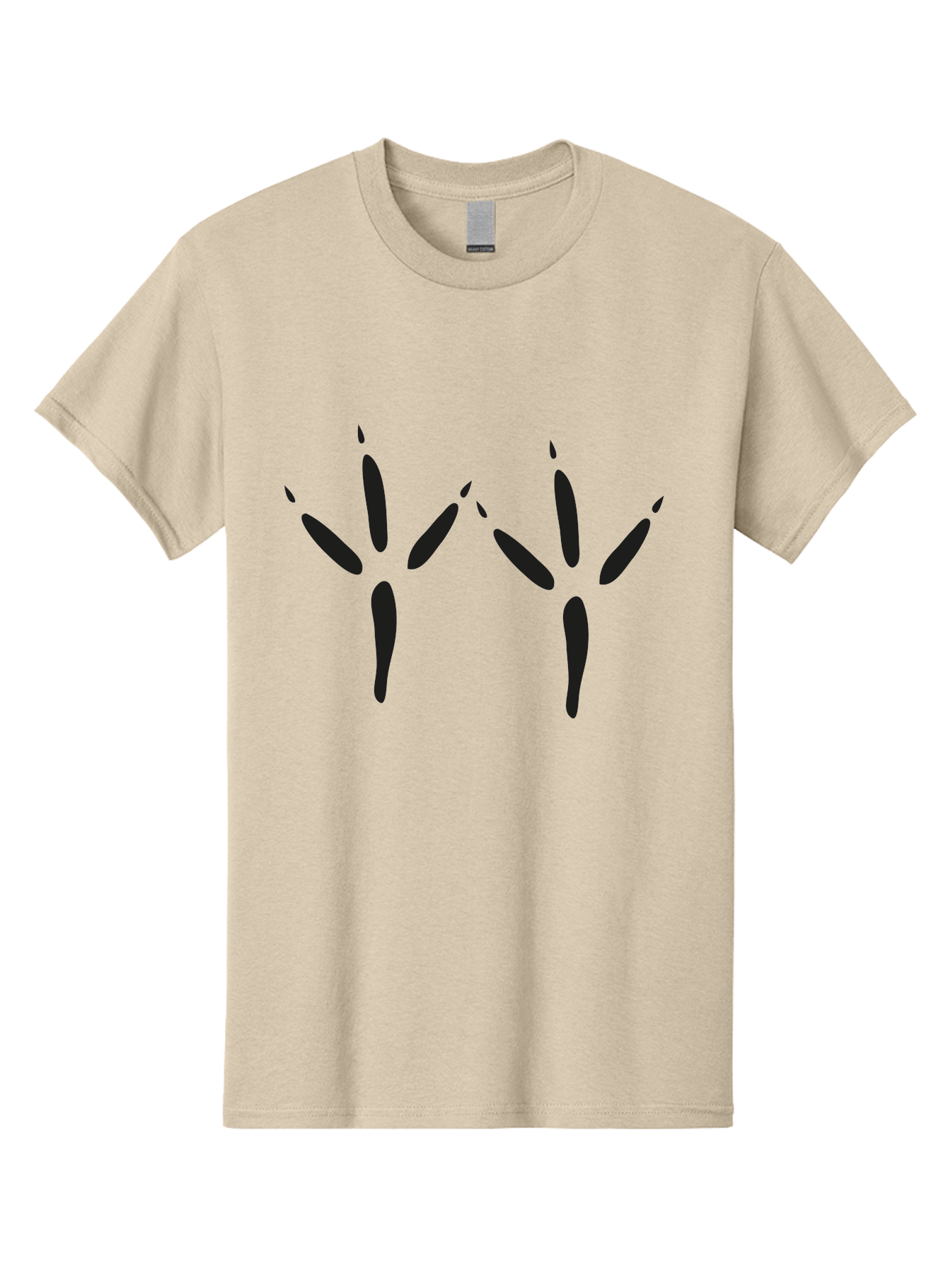 Black-Palm-Prints Men'S Graphic Tee, 100% Cotton, Comfortable Casual Summer Wear, Machine Washable, Cat Paw Prints, Black Paw Prints, Feline Footprints, Animal Tracks, Pet Markings, Simple Design, Minimalist Art Aac191 7