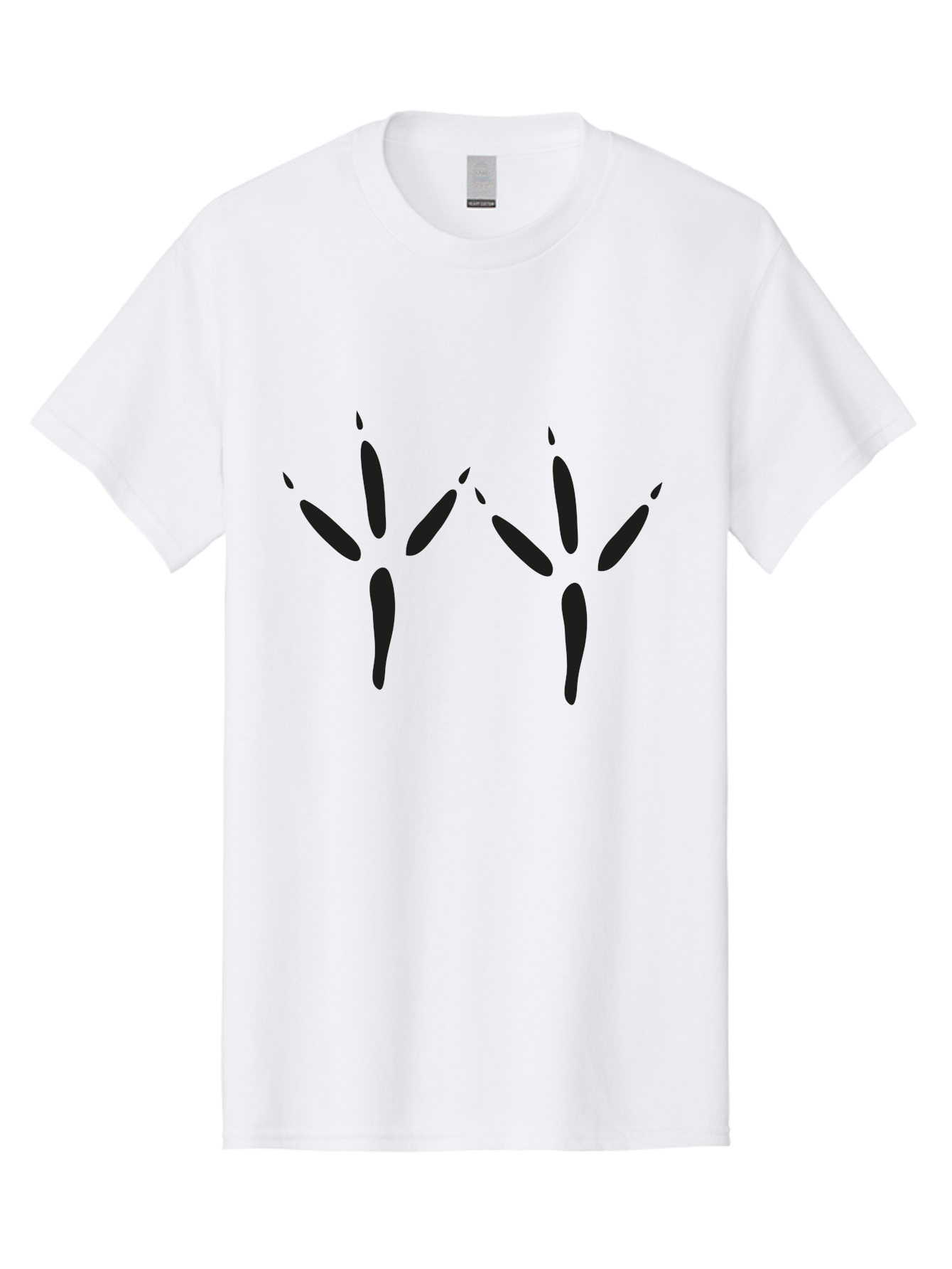 Black-Palm-Prints Men'S Graphic Tee, 100% Cotton, Comfortable Casual Summer Wear, Machine Washable, Cat Paw Prints, Black Paw Prints, Feline Footprints, Animal Tracks, Pet Markings, Simple Design, Minimalist Art Aac191 29