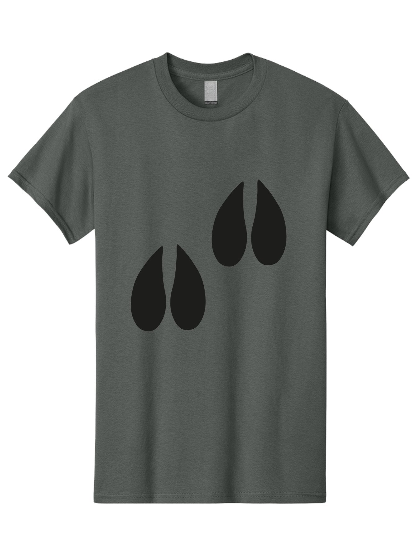 Black-Tears Men'S Graphic Tee, 100% Cotton, Comfortable Casual Summer Wear, Machine Washable, Water Drops, Black Silhouette, Teardrop Shape, Minimalist Design, Simple Graphics, Abstract Art, Black And Green Aac193 10