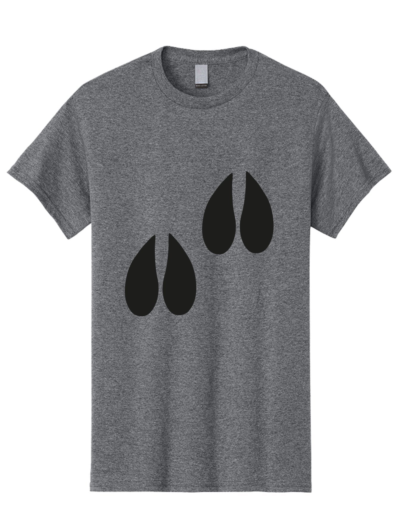 Black-Tears Men'S Graphic Tee, 100% Cotton, Comfortable Casual Summer Wear, Machine Washable, Water Drops, Black Silhouette, Teardrop Shape, Minimalist Design, Simple Graphics, Abstract Art, Black And Green Aac193 6
