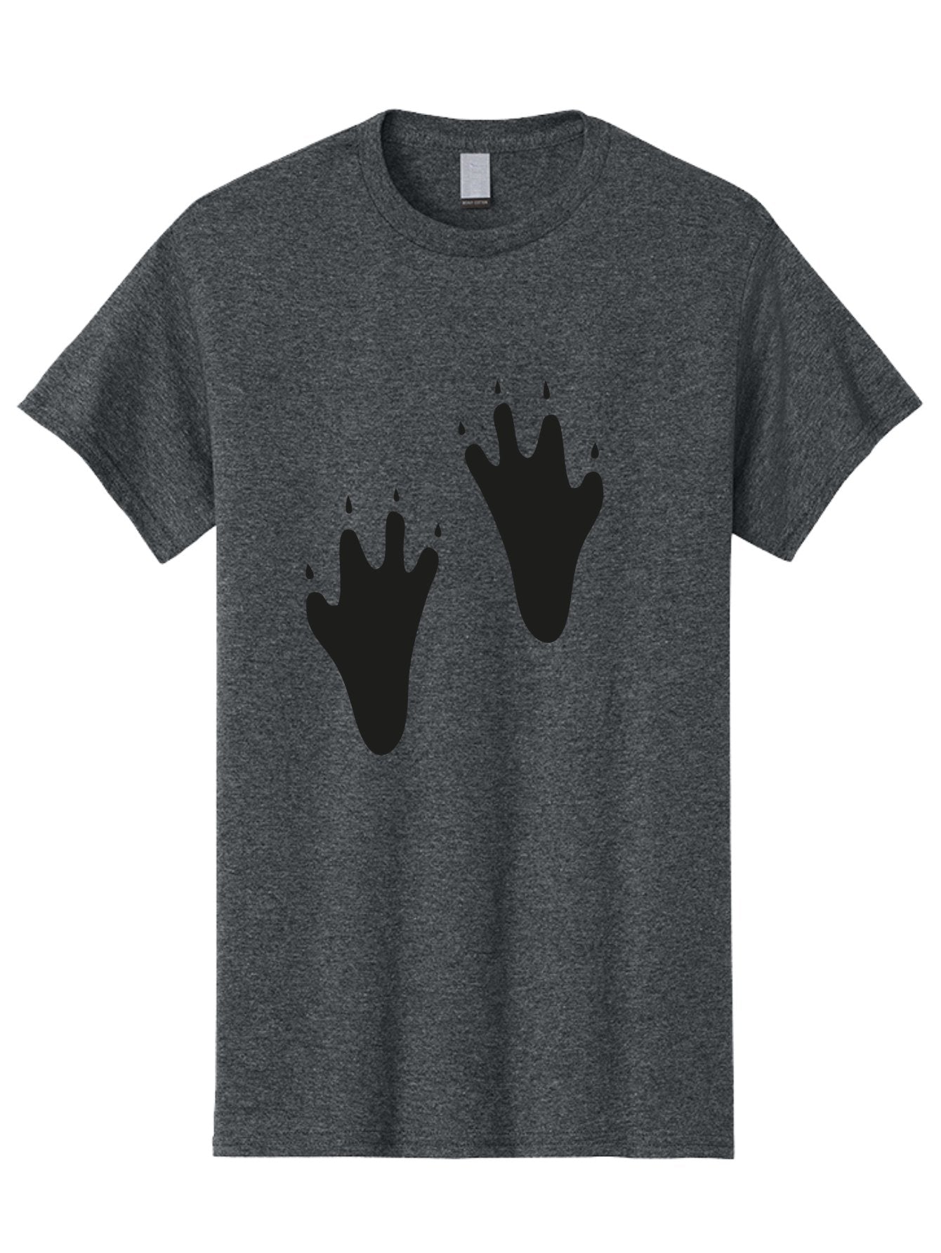 Bloody-Footprints Men'S Graphic Tee, 100% Cotton, Comfortable Casual Summer Wear, Machine Washable, Bloody Footprints, Black Footprints, Dripping Blood, Crime Scene, Forensic Evidence, Violence, Dark Atmosphere, Horror Theme Aac194 13
