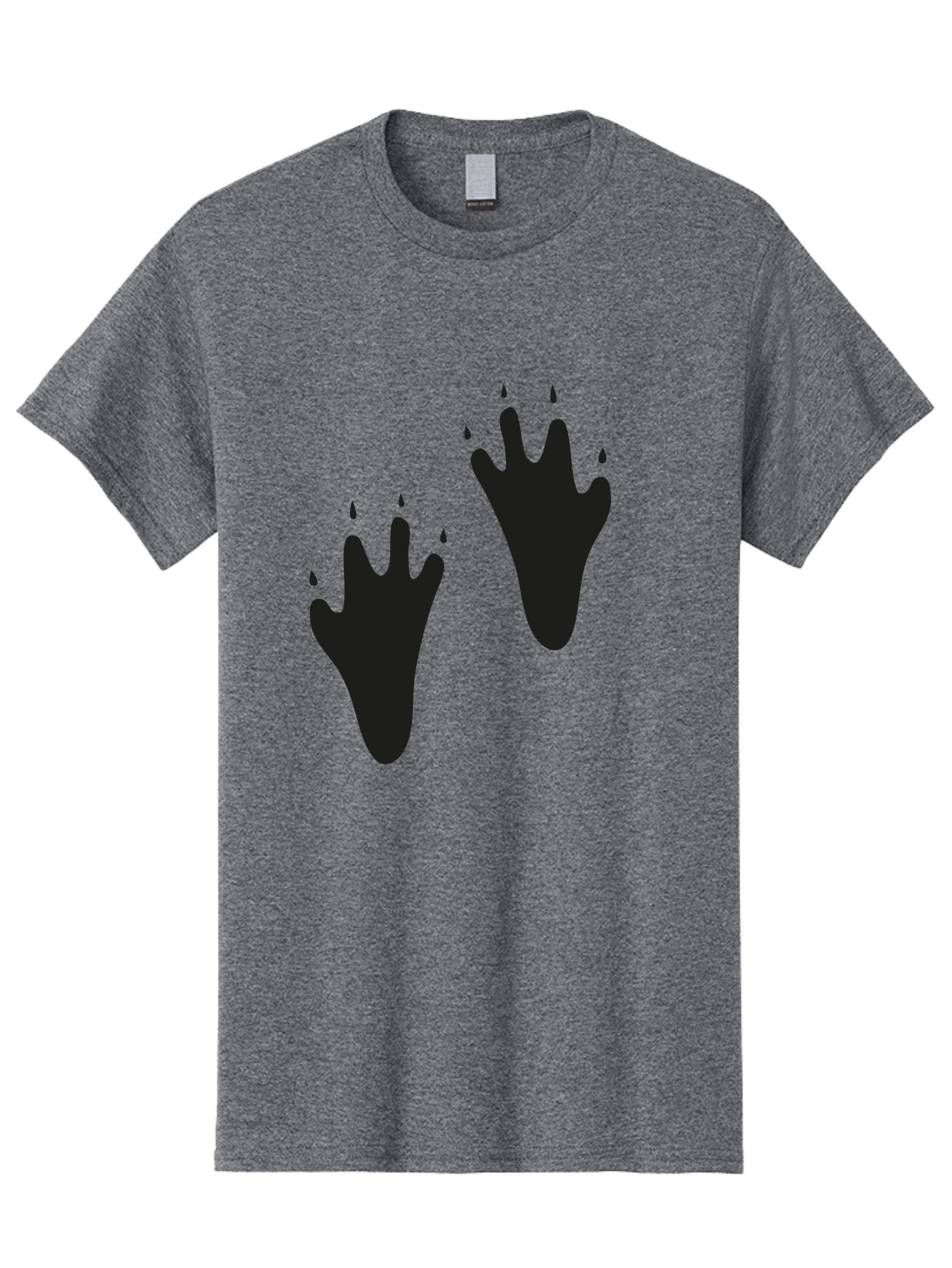 Bloody-Footprints Men'S Graphic Tee, 100% Cotton, Comfortable Casual Summer Wear, Machine Washable, Bloody Footprints, Black Footprints, Dripping Blood, Crime Scene, Forensic Evidence, Violence, Dark Atmosphere, Horror Theme Aac194 8