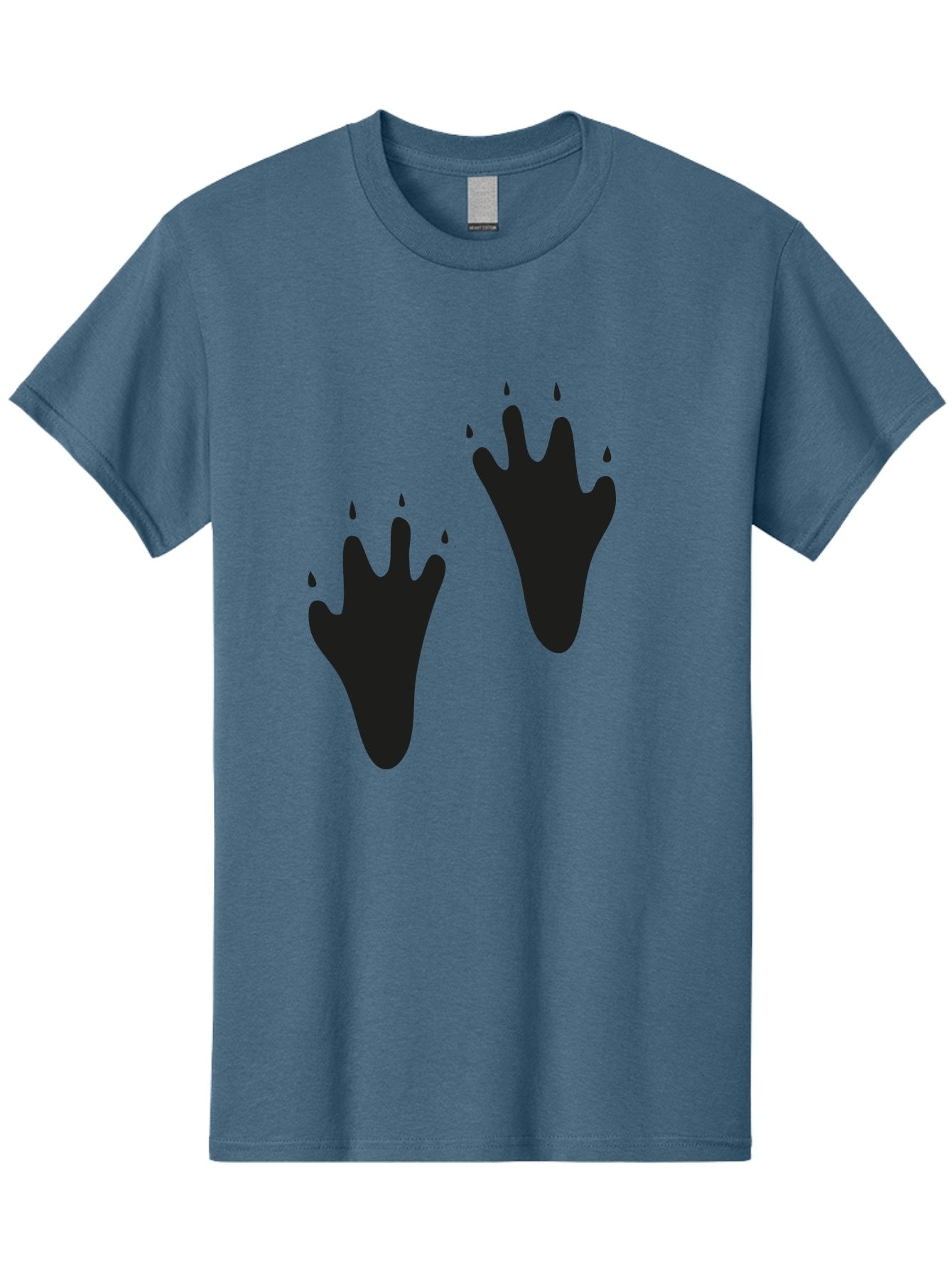 Bloody-Footprints Men'S Graphic Tee, 100% Cotton, Comfortable Casual Summer Wear, Machine Washable, Bloody Footprints, Black Footprints, Dripping Blood, Crime Scene, Forensic Evidence, Violence, Dark Atmosphere, Horror Theme Aac194 4