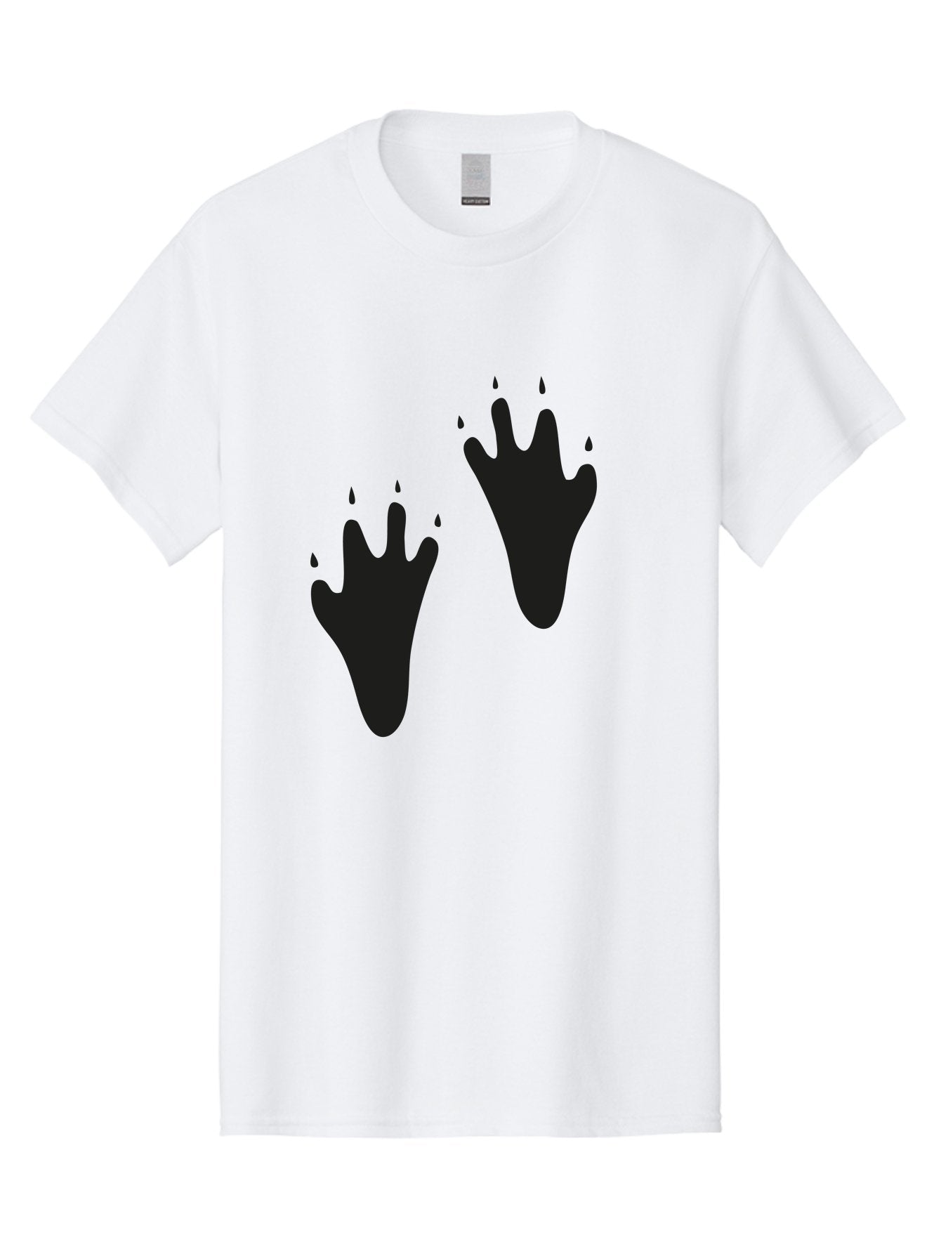 Bloody-Footprints Men'S Graphic Tee, 100% Cotton, Comfortable Casual Summer Wear, Machine Washable, Bloody Footprints, Black Footprints, Dripping Blood, Crime Scene, Forensic Evidence, Violence, Dark Atmosphere, Horror Theme Aac194 7