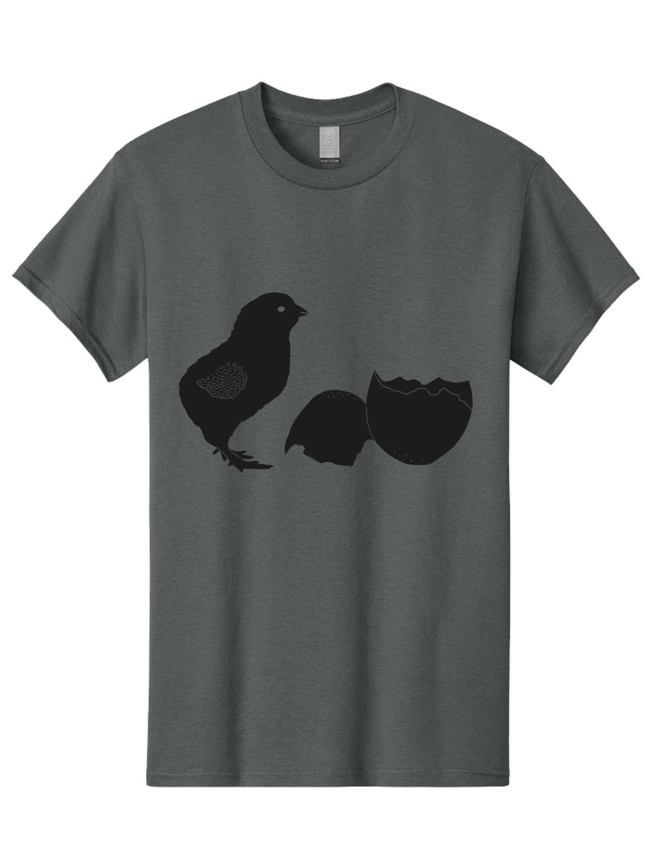 Chicken-Hatching Men'S Graphic Tee, 100% Cotton, Comfortable Casual Summer Wear, Machine Washable, Bird Hatching From Egg, New Life, Animal Birth, Wildlife Scene, Eggshell Cracking, Chick Emergence, Nature'S Wonder Aac202 3