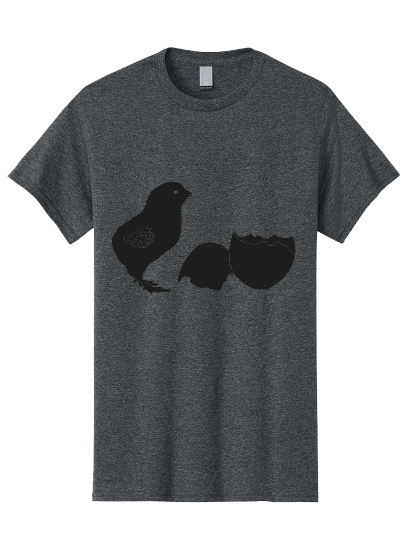Chicken-Hatching Men'S Graphic Tee, 100% Cotton, Comfortable Casual Summer Wear, Machine Washable, Bird Hatching From Egg, New Life, Animal Birth, Wildlife Scene, Eggshell Cracking, Chick Emergence, Nature'S Wonder Aac202 12