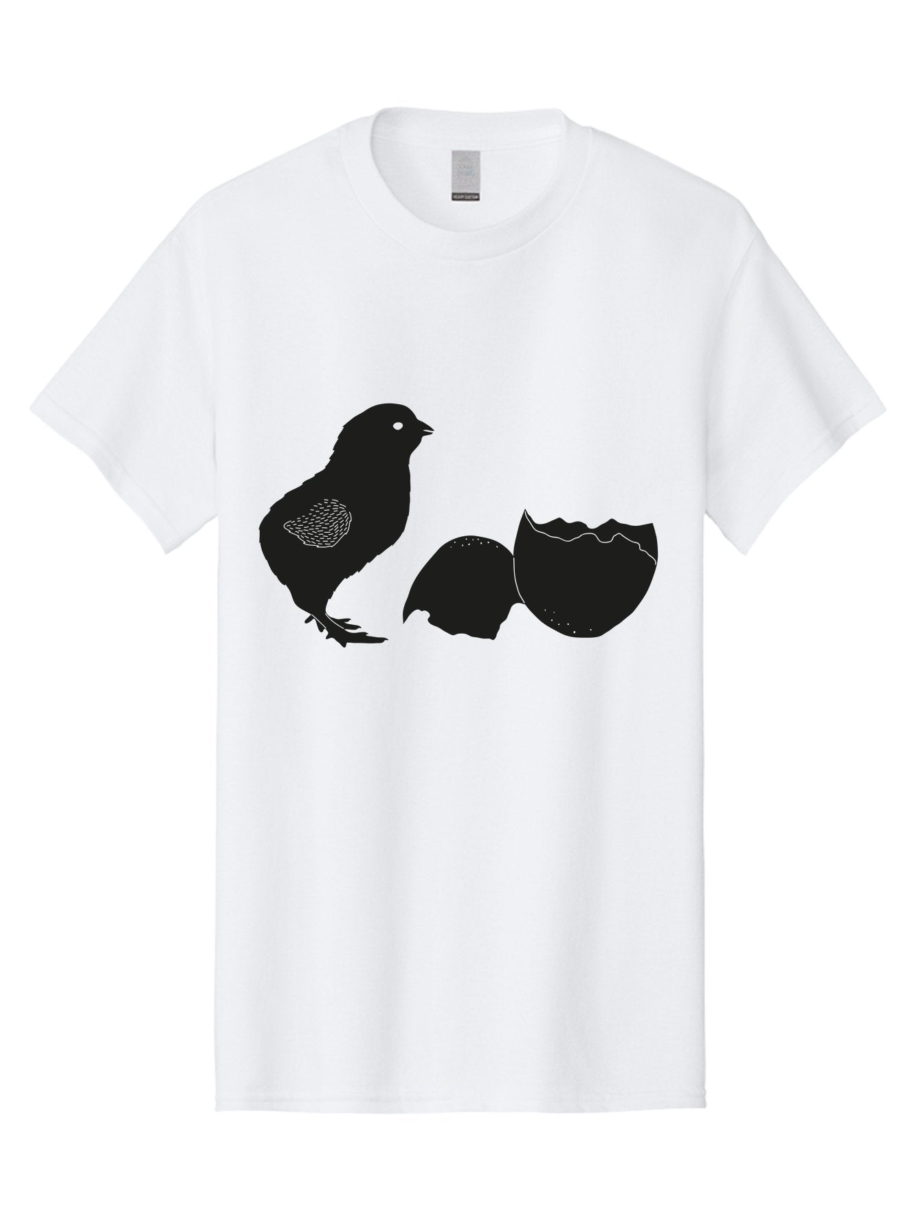 Chicken-Hatching Men'S Graphic Tee, 100% Cotton, Comfortable Casual Summer Wear, Machine Washable, Bird Hatching From Egg, New Life, Animal Birth, Wildlife Scene, Eggshell Cracking, Chick Emergence, Nature'S Wonder Aac202 9