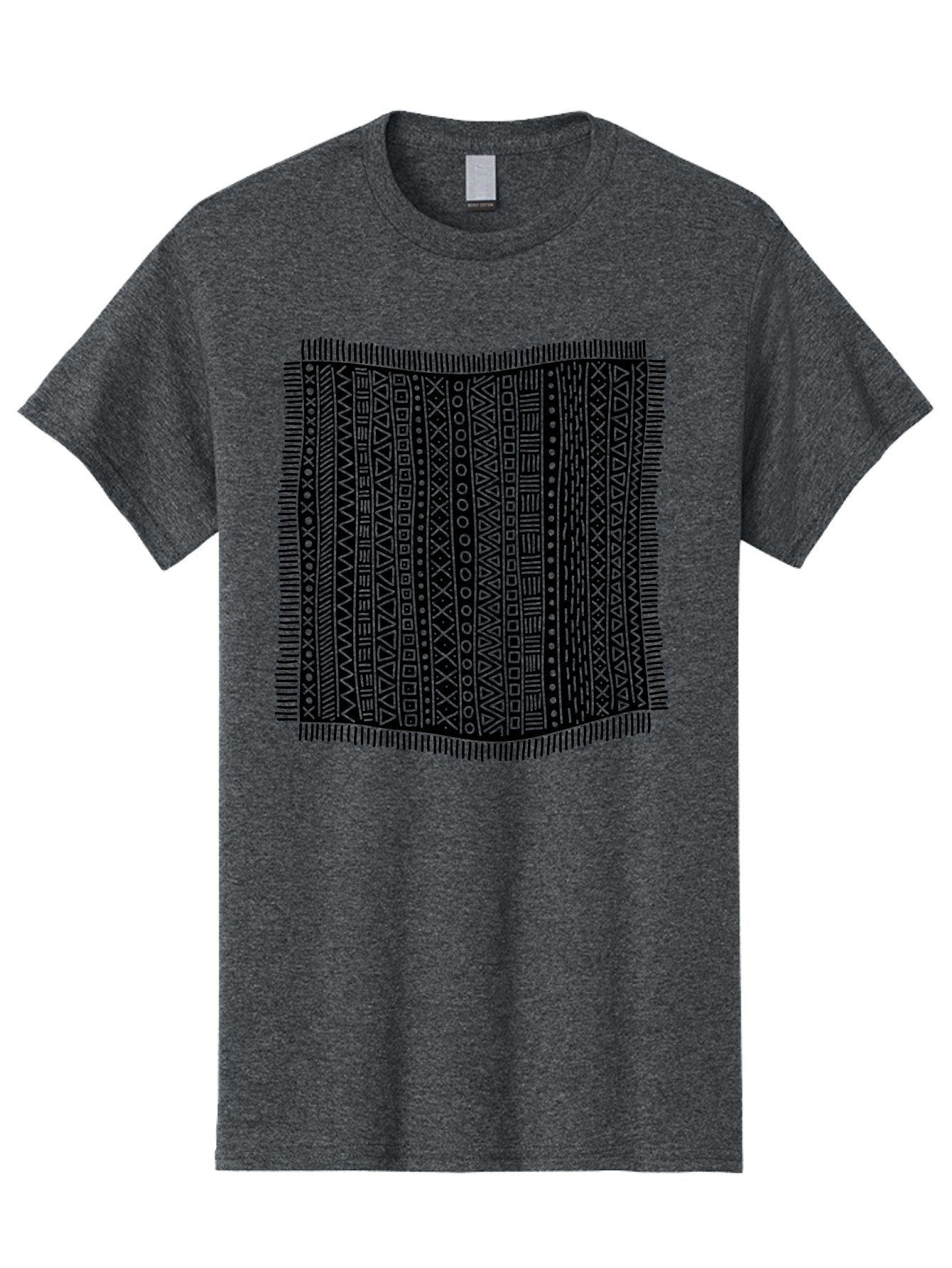 Geometric-Pattern Men'S Graphic Tee, 100% Cotton, Comfortable Casual Summer Wear, Machine Washable, Geometric Shapes, Tribal Patterns, Abstract Design, Ethnic Motifs, Traditional Textiles, Cultural Heritage, Symbolic Elements Aac214 15
