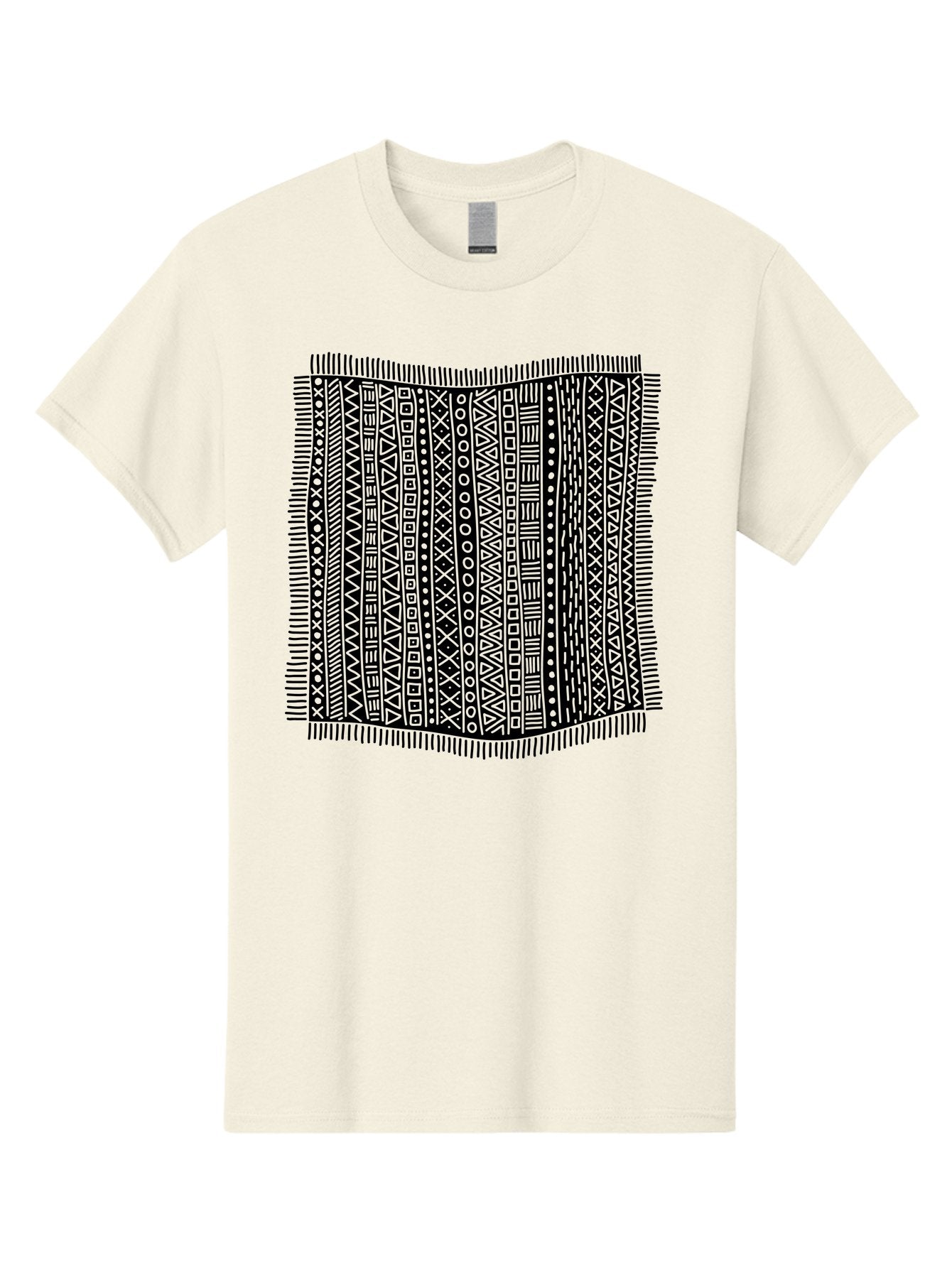 Geometric-Pattern Men'S Graphic Tee, 100% Cotton, Comfortable Casual Summer Wear, Machine Washable, Geometric Shapes, Tribal Patterns, Abstract Design, Ethnic Motifs, Traditional Textiles, Cultural Heritage, Symbolic Elements Aac214 8