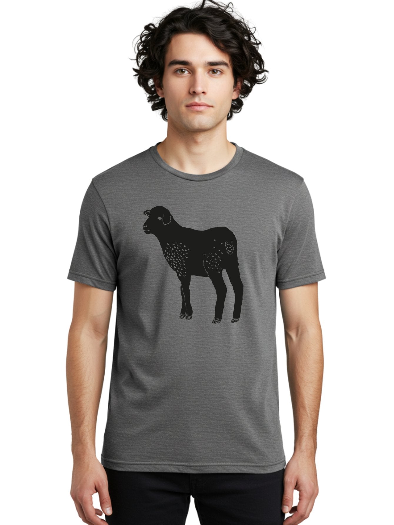 Jacob-Sheep Men'S Graphic Tee, 100% Cotton, Comfortable Casual Summer Wear, Machine Washable, Spotty Sheep, Livestock Animal, Farm Animal, Sheep Breed, Jacob Sheep, Spotted Fur, Agricultural Icon, Farm Graphic Aac216 22