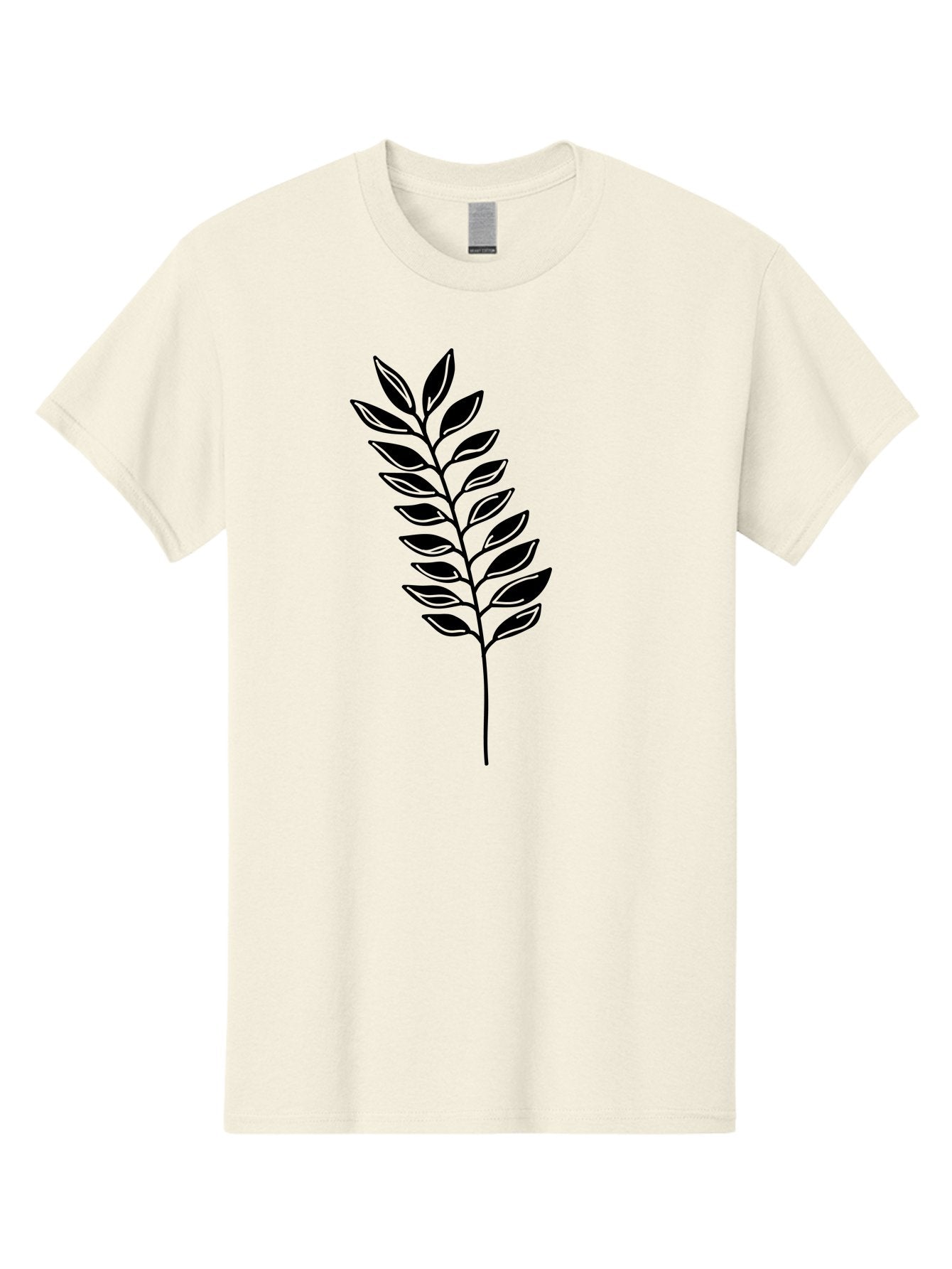 Leafy-Branch Men'S Graphic Tee, 100% Cotton, Comfortable Casual Summer Wear, Machine Washable, Simple Branch, Black Leaves, Leafy Stem, Minimalist Design, Nature-Inspired Art, Botanical Illustration, Eco-Friendly Theme Aac222 10