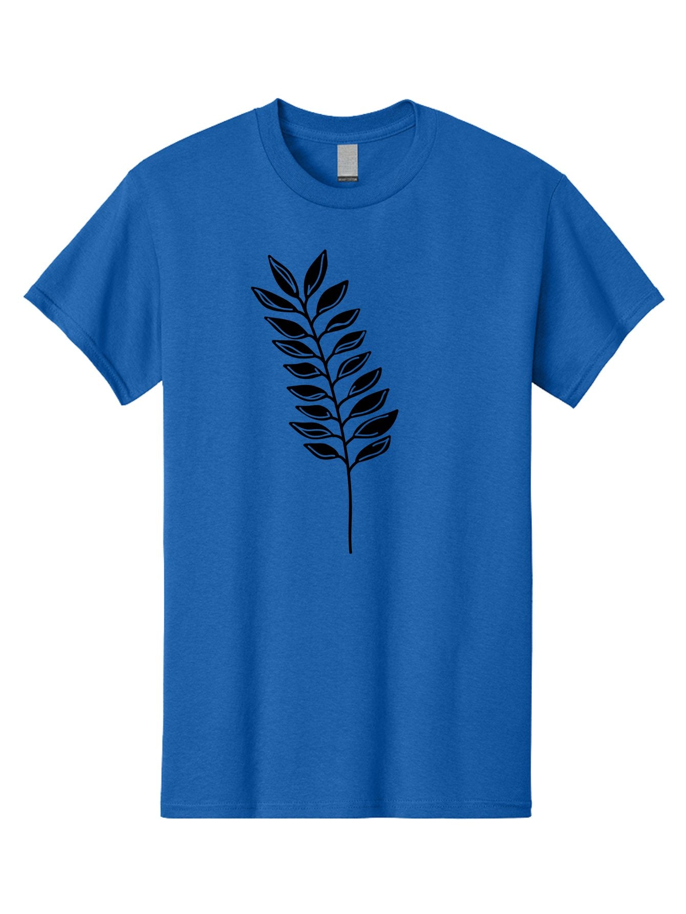 Leafy-Branch Men'S Graphic Tee, 100% Cotton, Comfortable Casual Summer Wear, Machine Washable, Simple Branch, Black Leaves, Leafy Stem, Minimalist Design, Nature-Inspired Art, Botanical Illustration, Eco-Friendly Theme Aac222 12