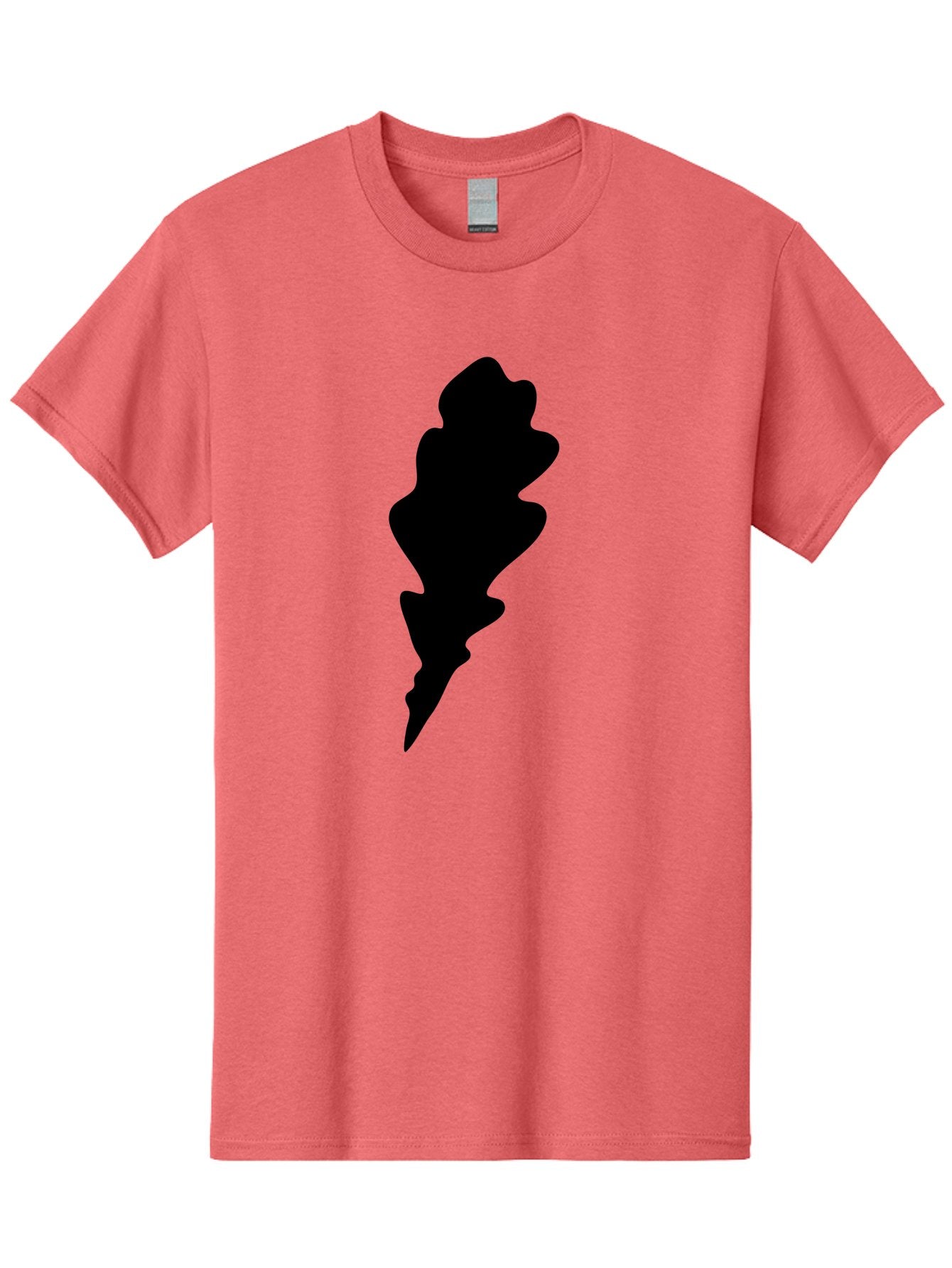 Lightning-Bolt Men'S Graphic Tee, 100% Cotton, Comfortable Casual Summer Wear, Machine Washable, Black Lightning Bolt, Abstract Shape, Electric Symbol, Bold Graphic, Modern Design, Energy Icon Aac223