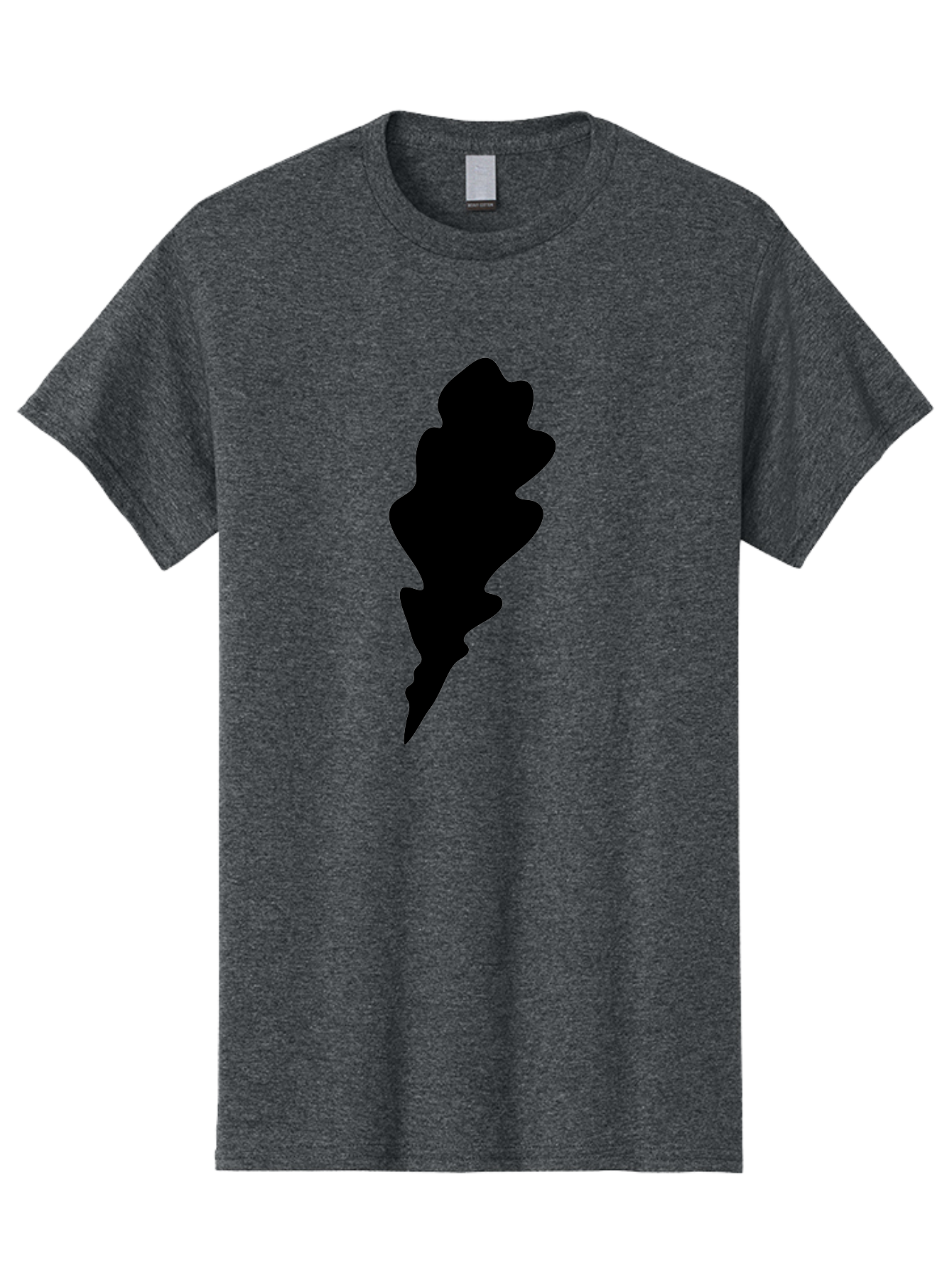Lightning-Bolt Men'S Graphic Tee, 100% Cotton, Comfortable Casual Summer Wear, Machine Washable, Black Lightning Bolt, Abstract Shape, Electric Symbol, Bold Graphic, Modern Design, Energy Icon Aac223 15