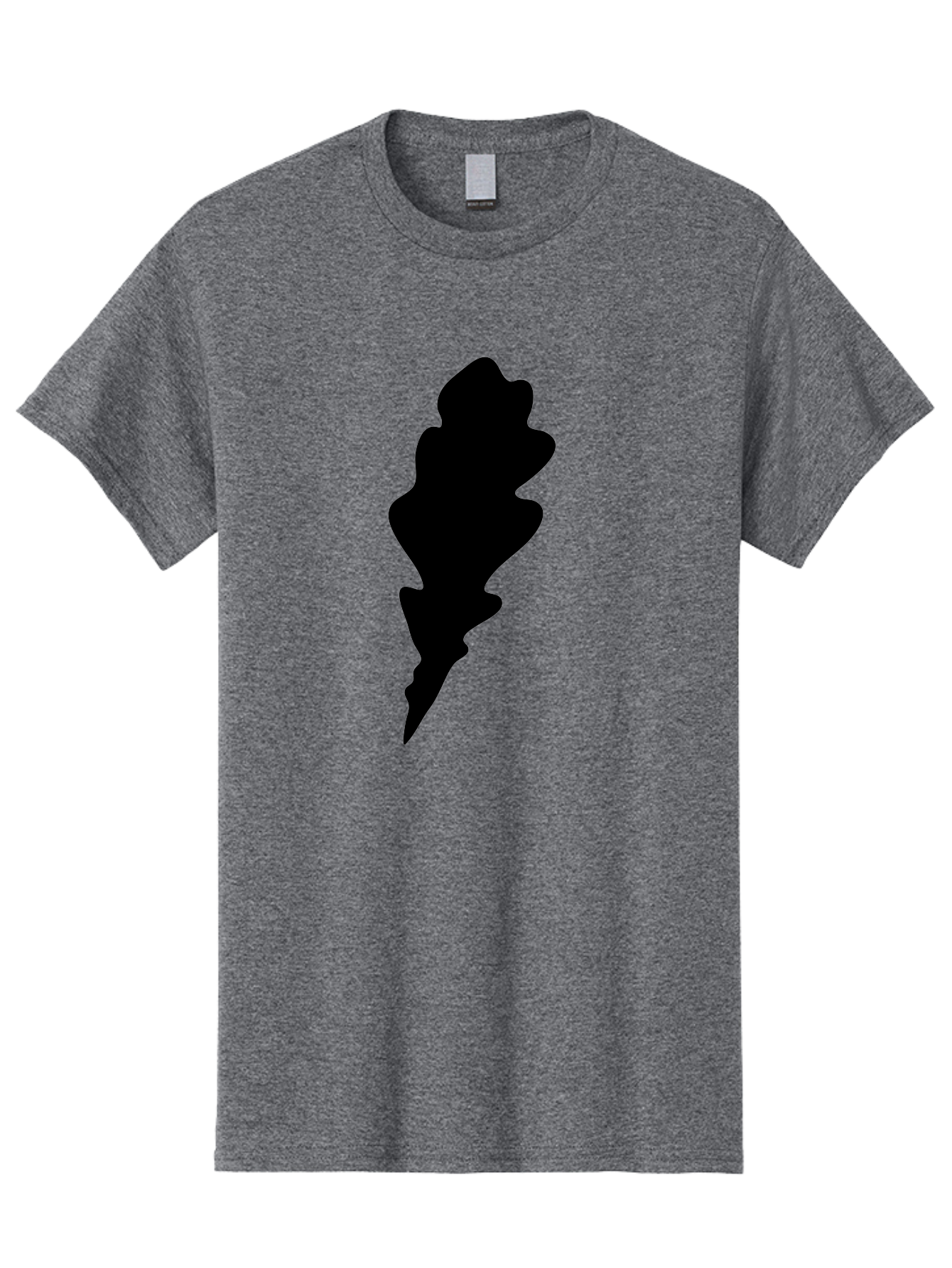 Lightning-Bolt Men'S Graphic Tee, 100% Cotton, Comfortable Casual Summer Wear, Machine Washable, Black Lightning Bolt, Abstract Shape, Electric Symbol, Bold Graphic, Modern Design, Energy Icon Aac223 9