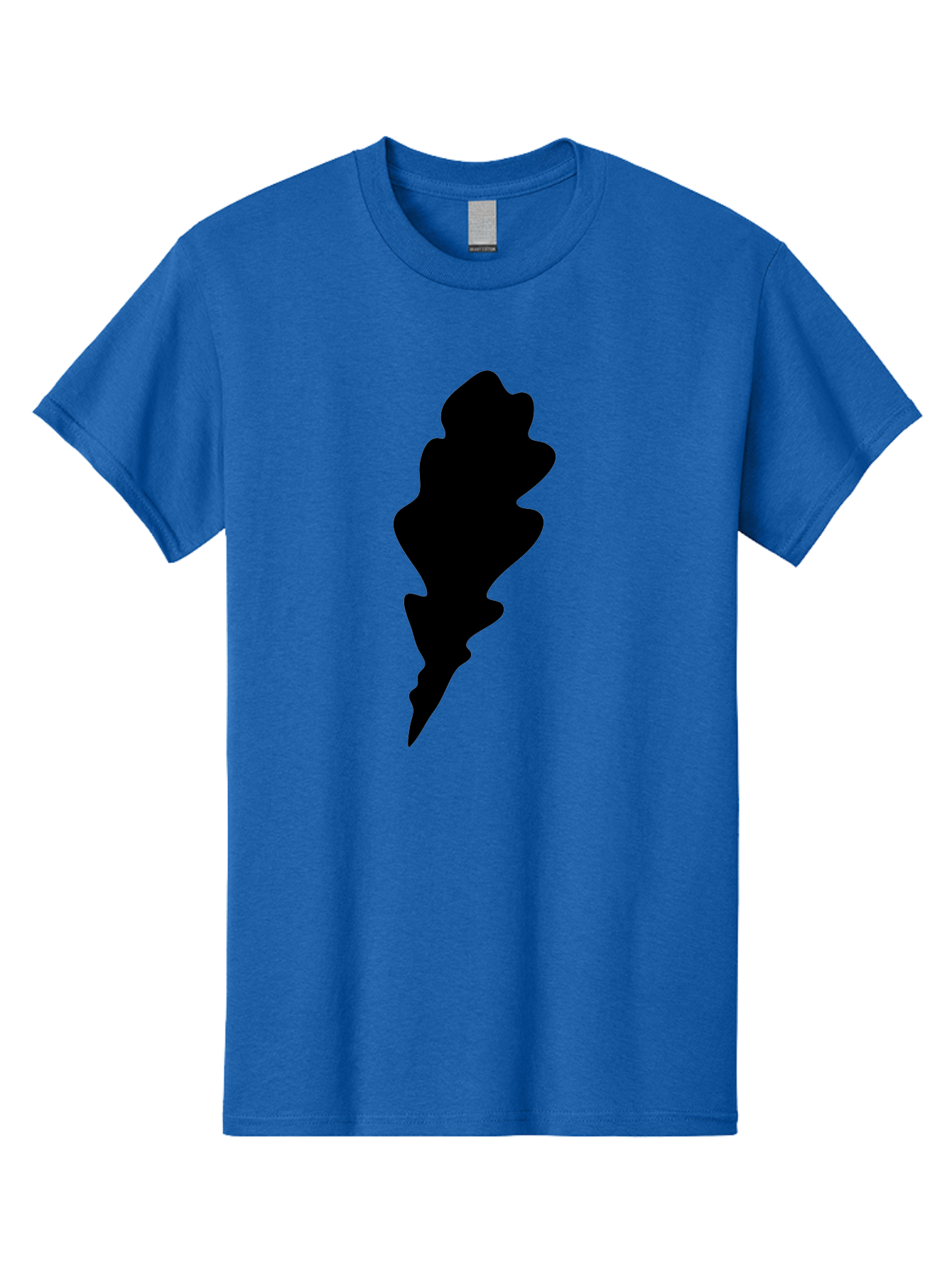 Lightning-Bolt Men'S Graphic Tee, 100% Cotton, Comfortable Casual Summer Wear, Machine Washable, Black Lightning Bolt, Abstract Shape, Electric Symbol, Bold Graphic, Modern Design, Energy Icon Aac223 25