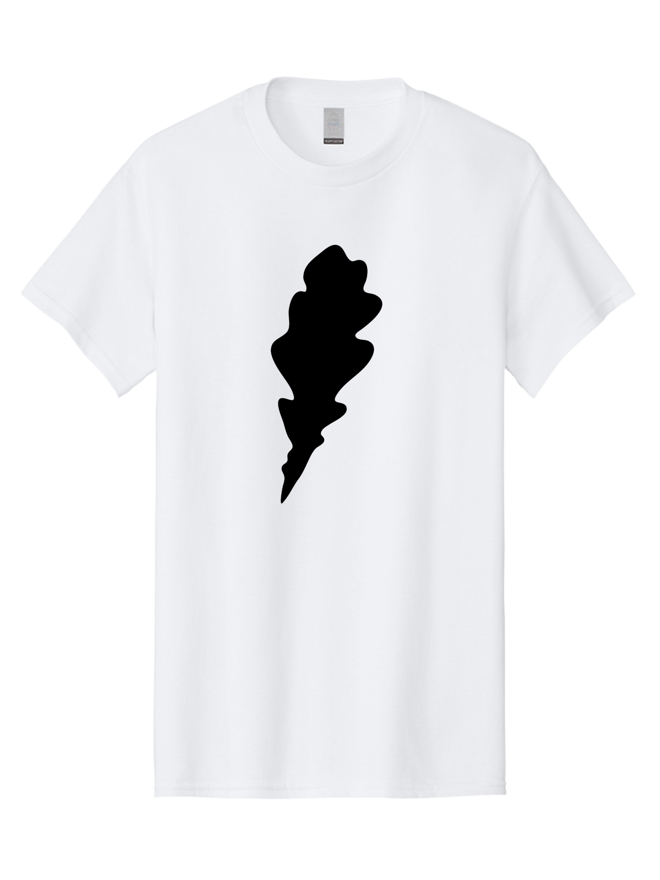 Lightning-Bolt Men'S Graphic Tee, 100% Cotton, Comfortable Casual Summer Wear, Machine Washable, Black Lightning Bolt, Abstract Shape, Electric Symbol, Bold Graphic, Modern Design, Energy Icon Aac223